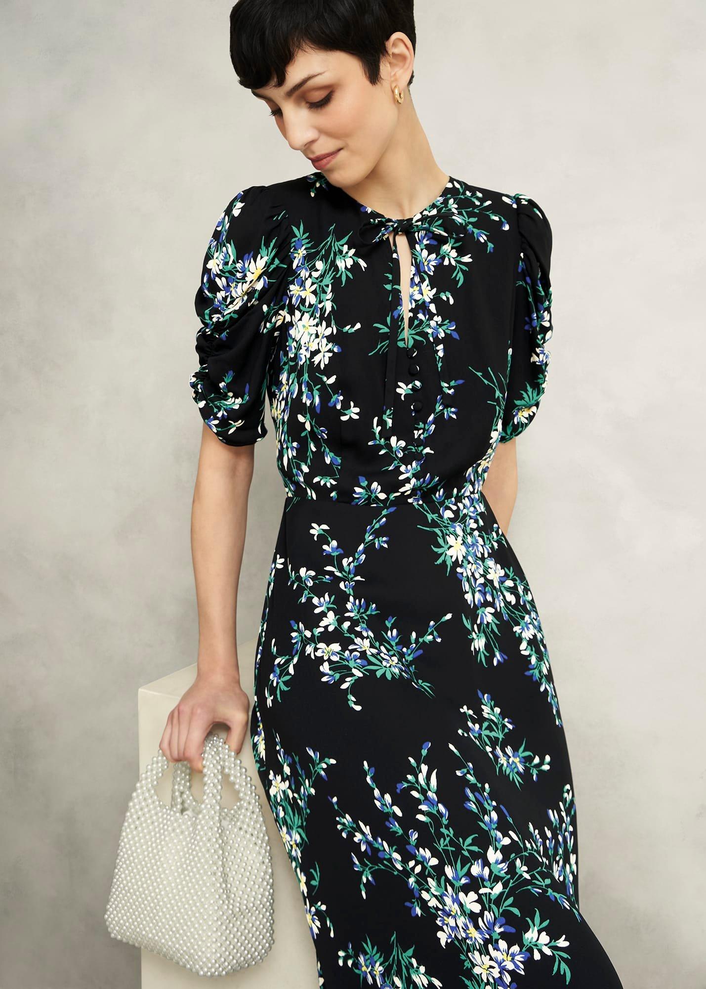 Blenheim Tea Dress, Black Multi, hi-res