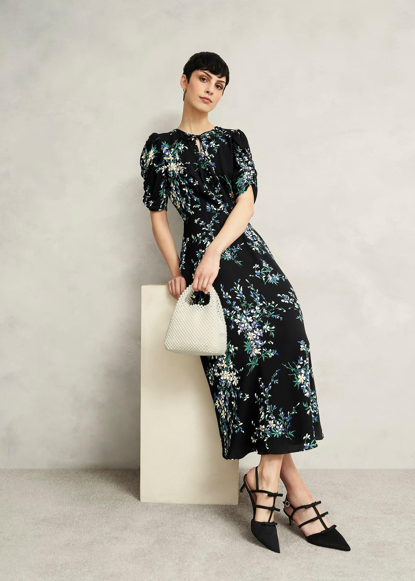 Blenheim Tea Dress, Black Multi, hi-res