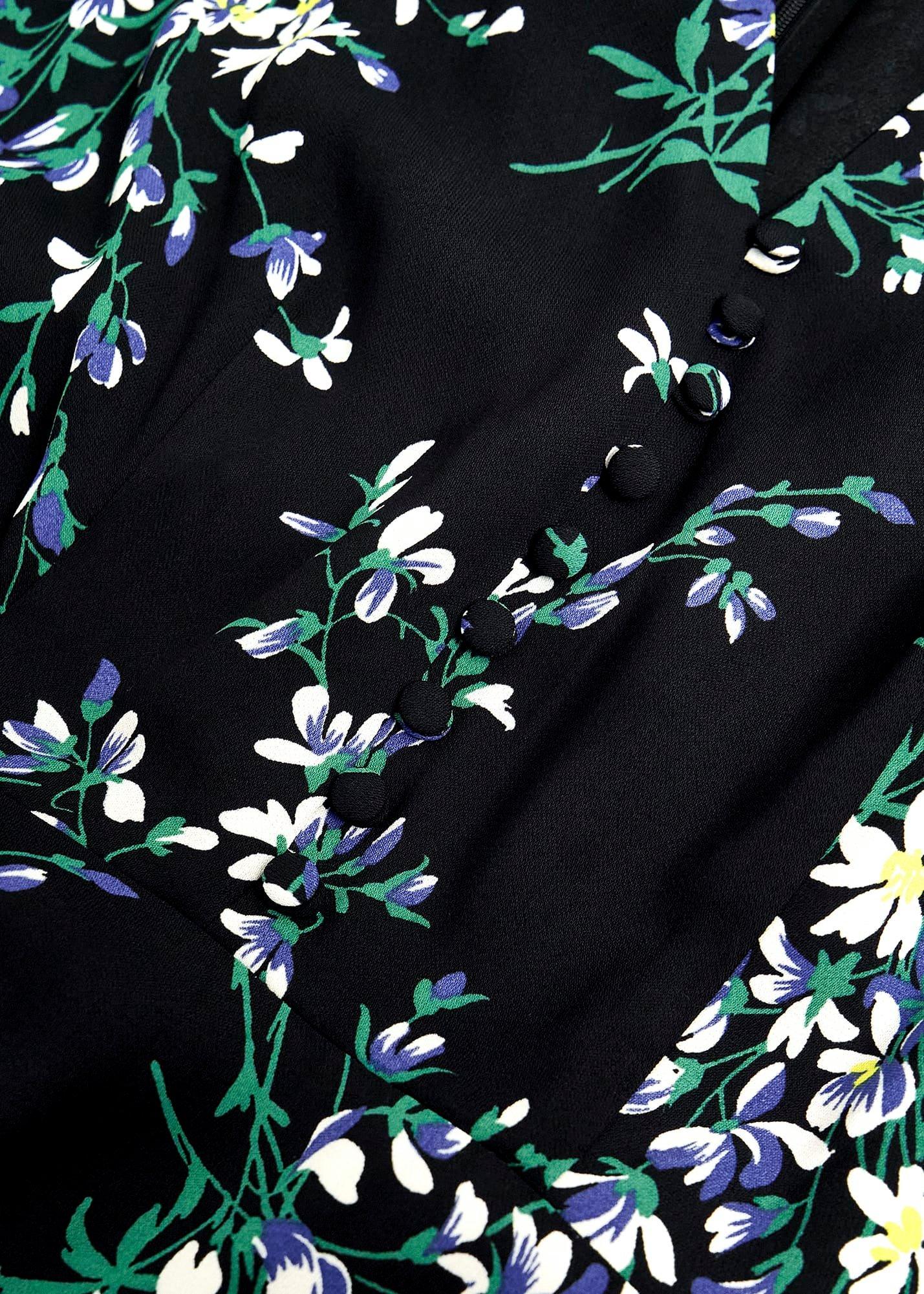 Blenheim Tea Dress, Black Multi, hi-res