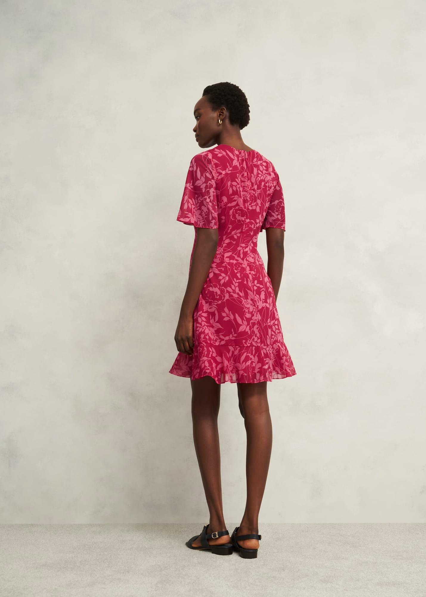 Iona Textured Dress, Pink Multi, hi-res