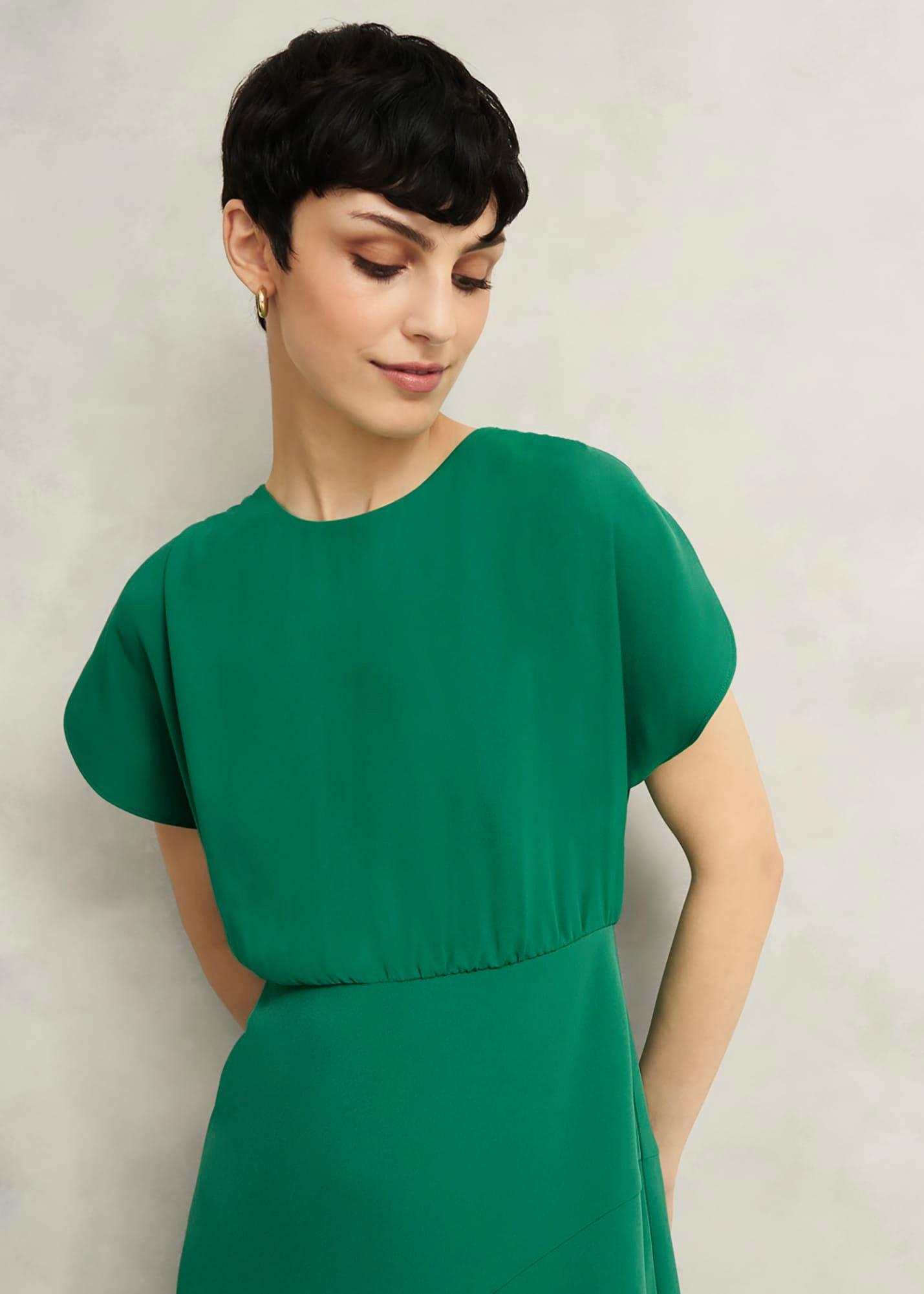 Hampton Dress, Viridian Green, hi-res