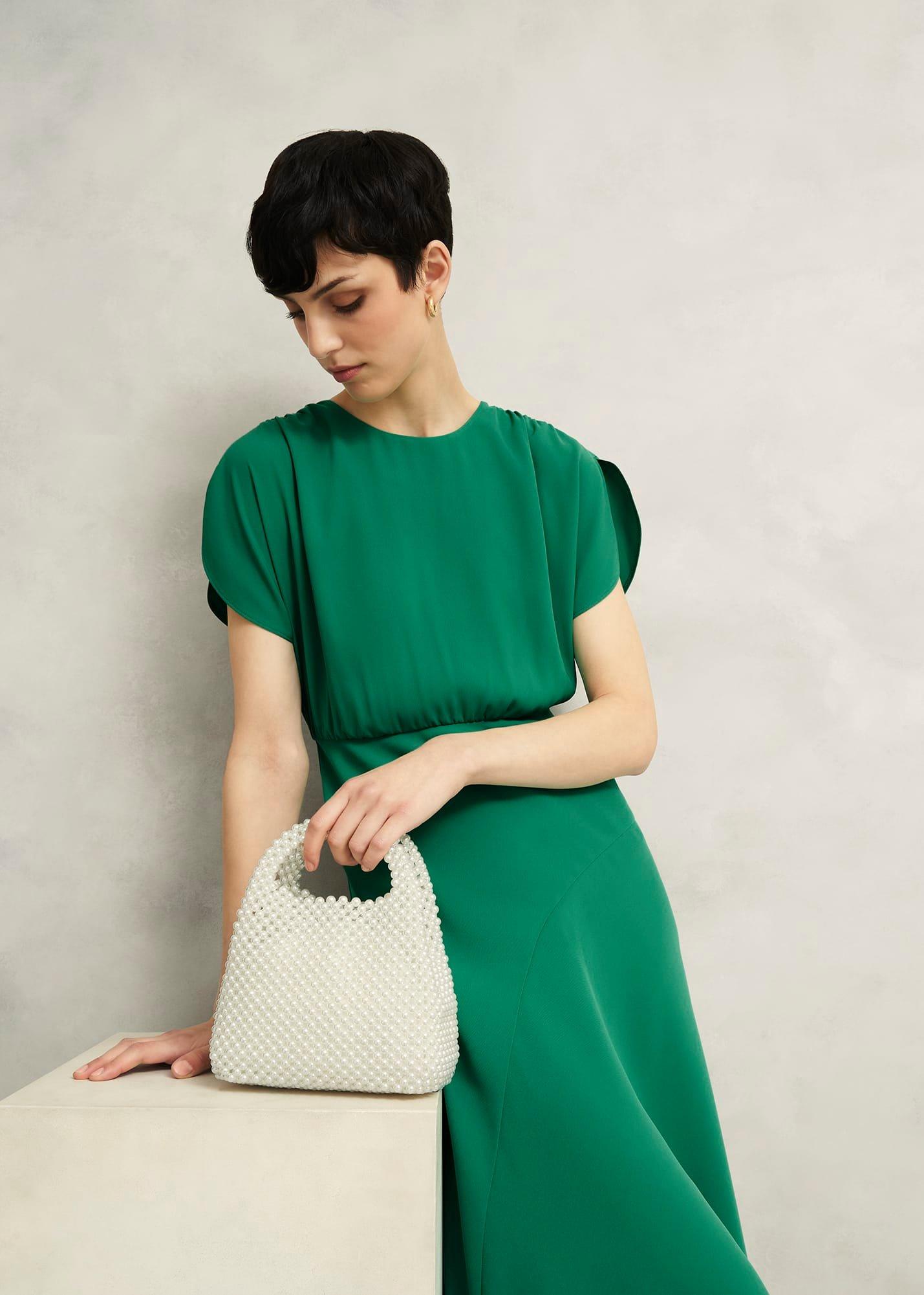 Hampton Dress, Viridian Green, hi-res