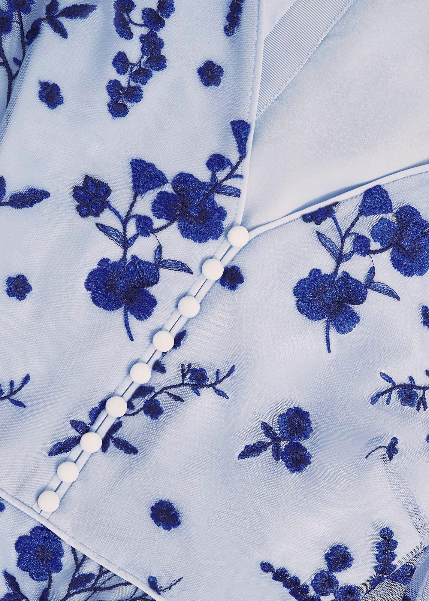 Ella Embroidered Dress, Midnight Blue, hi-res