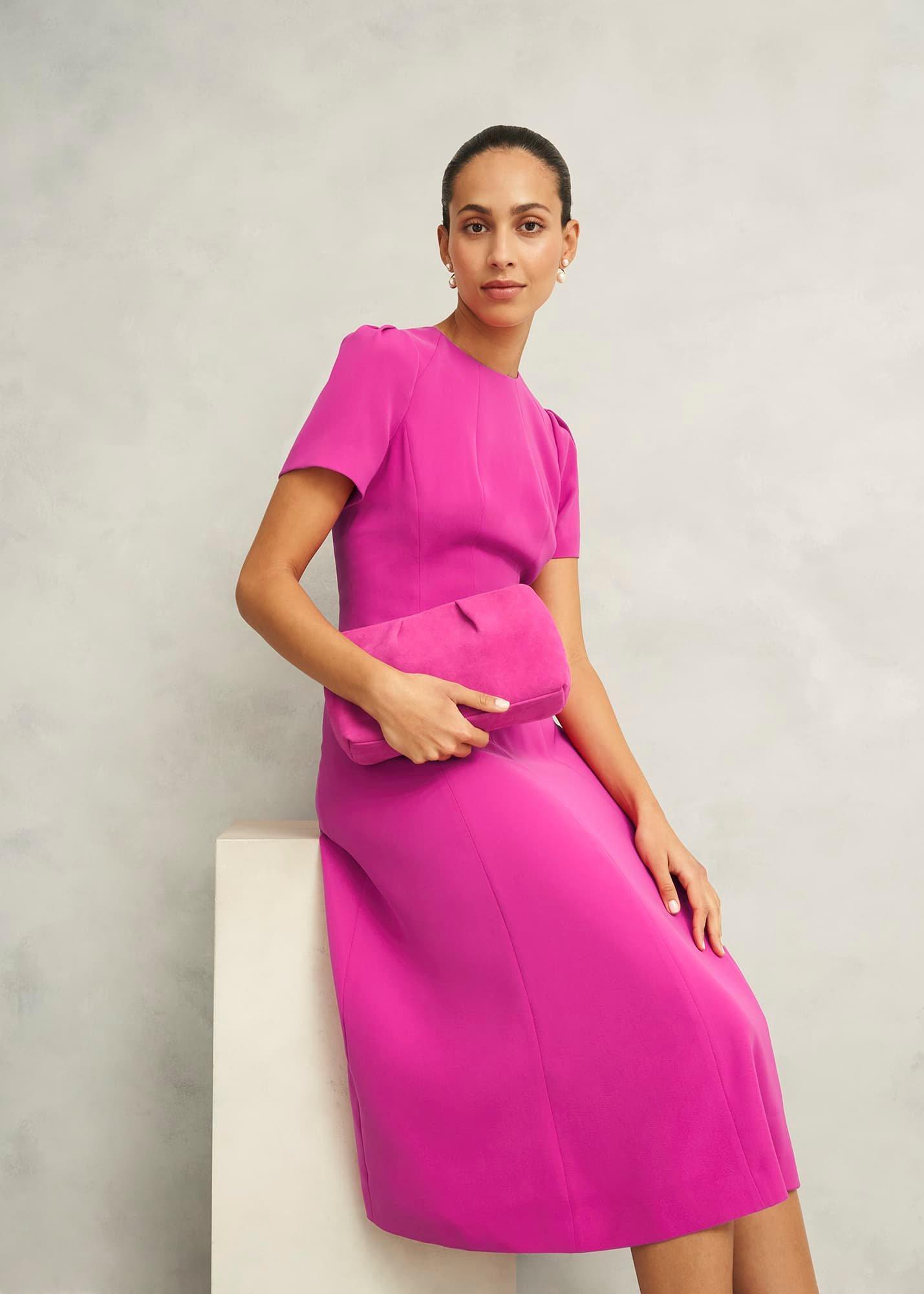 Eliana Dress, Bright Pink, hi-res