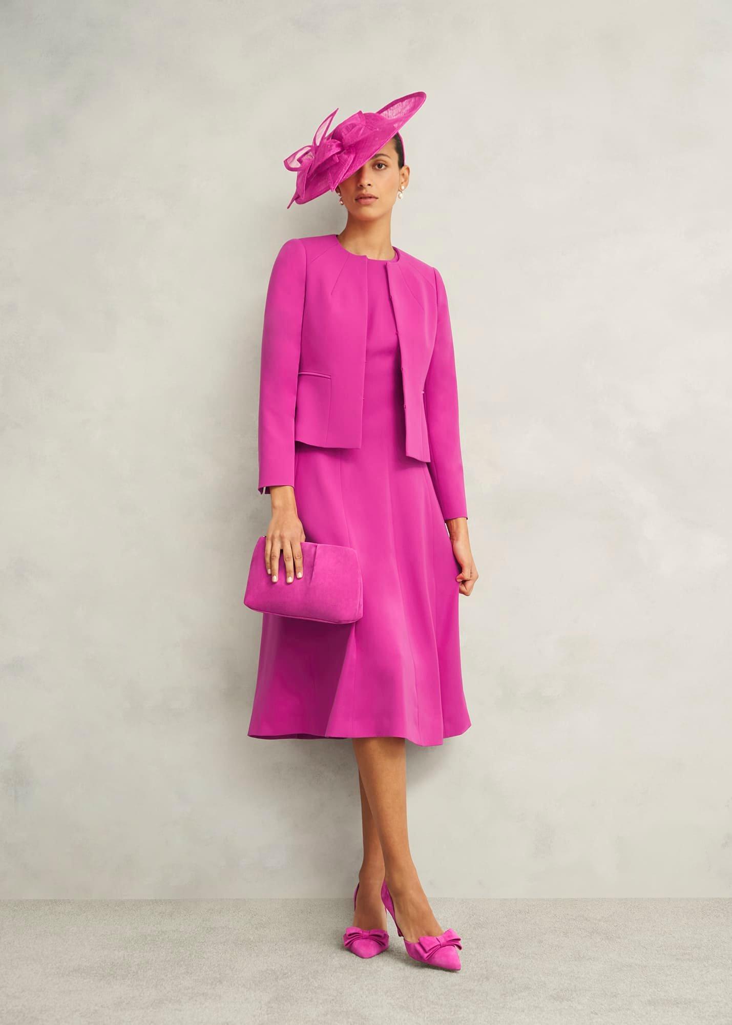 Eliana Dress, Bright Pink, hi-res