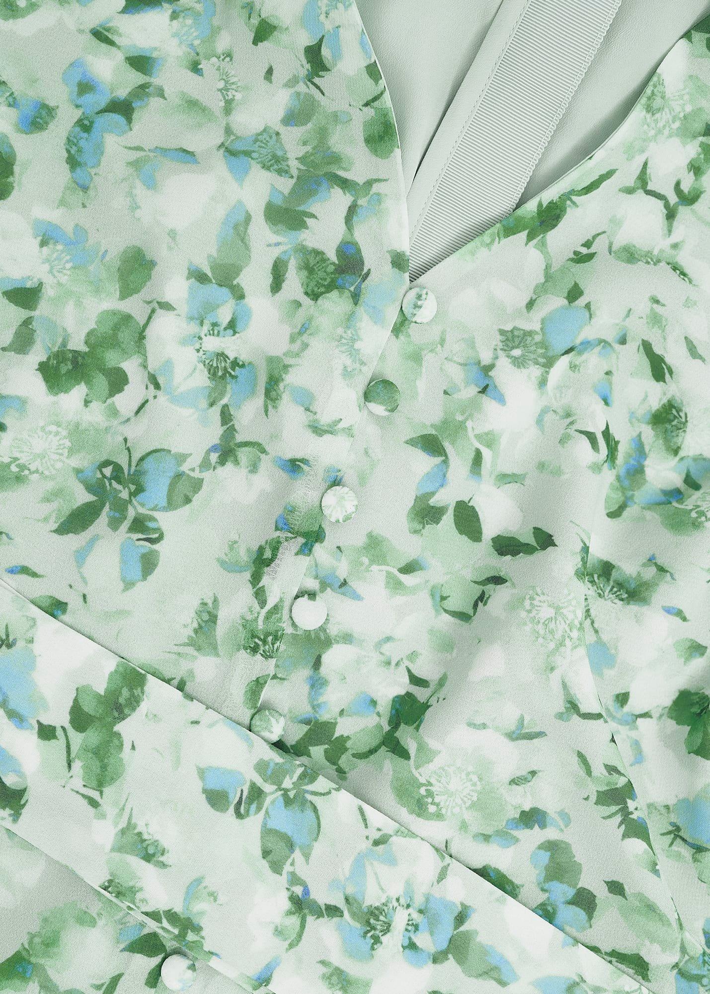 Thea Tie Belted Dress, Sage Green, hi-res