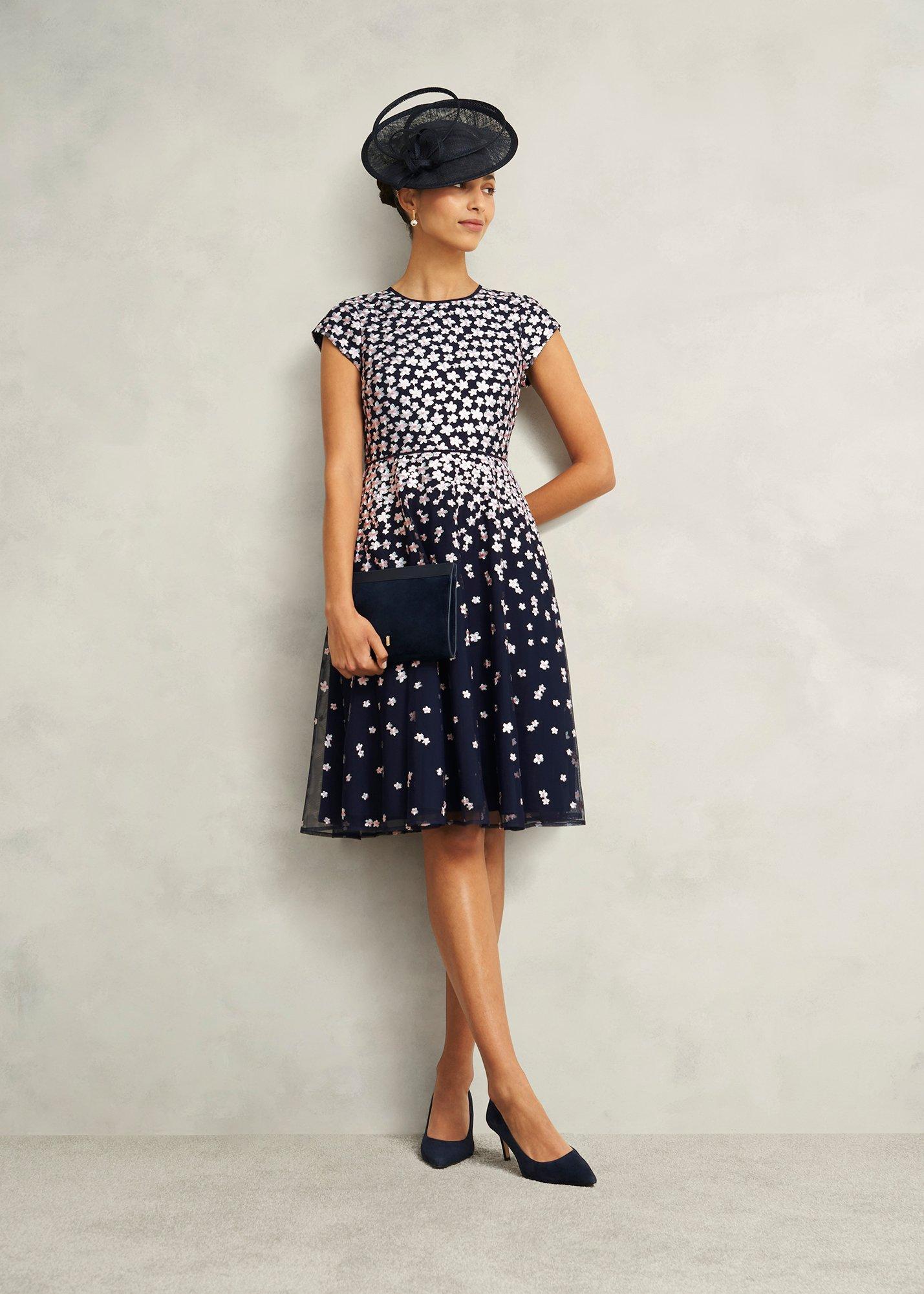 Betty Embroidered Dress , Midnight Pink, hi-res