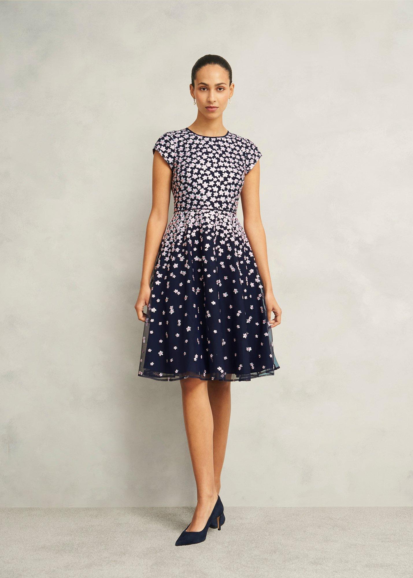 Betty Embroidered Dress , Midnight Pink, hi-res