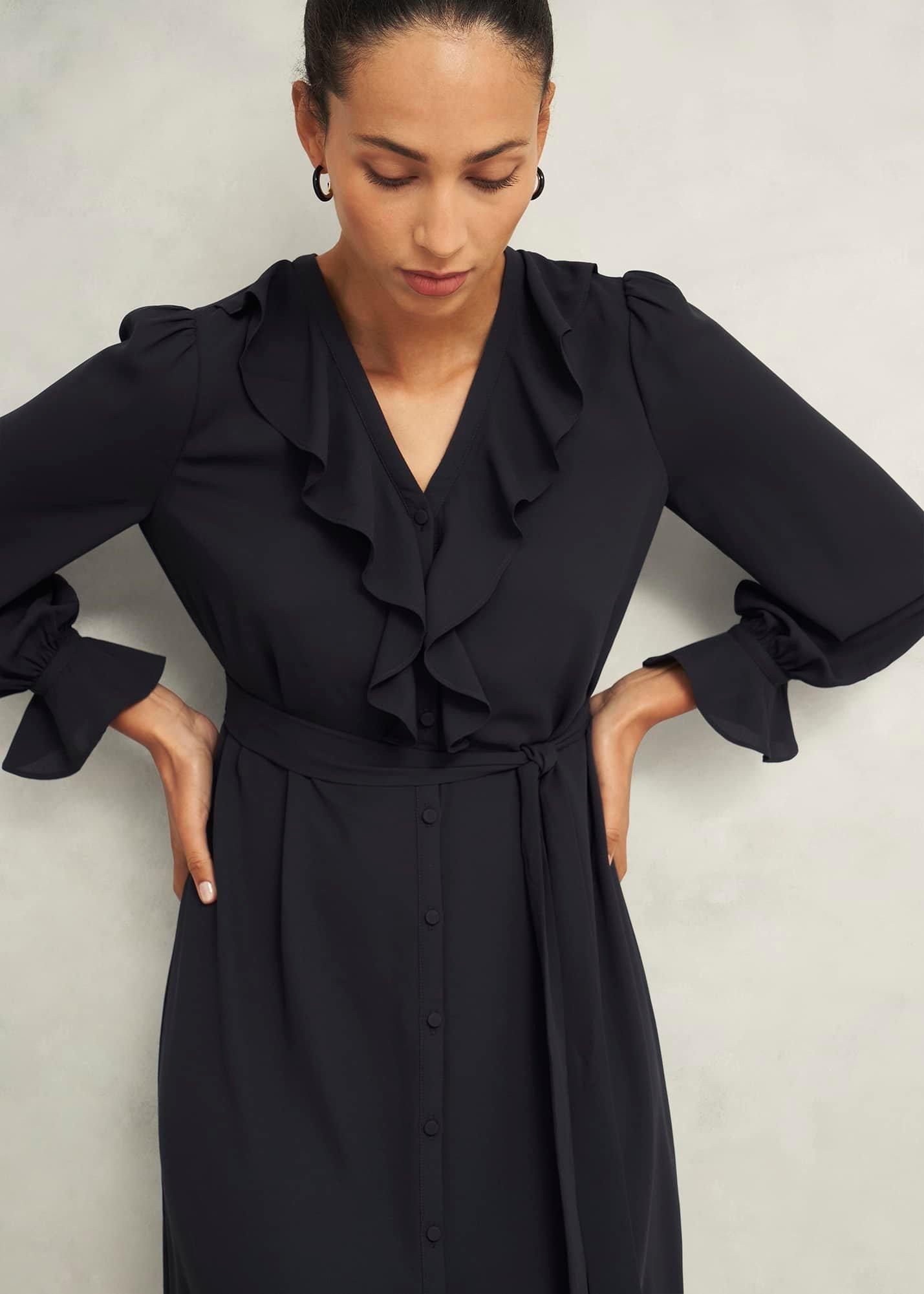 Maisie Dress, Hobbs Black, hi-res