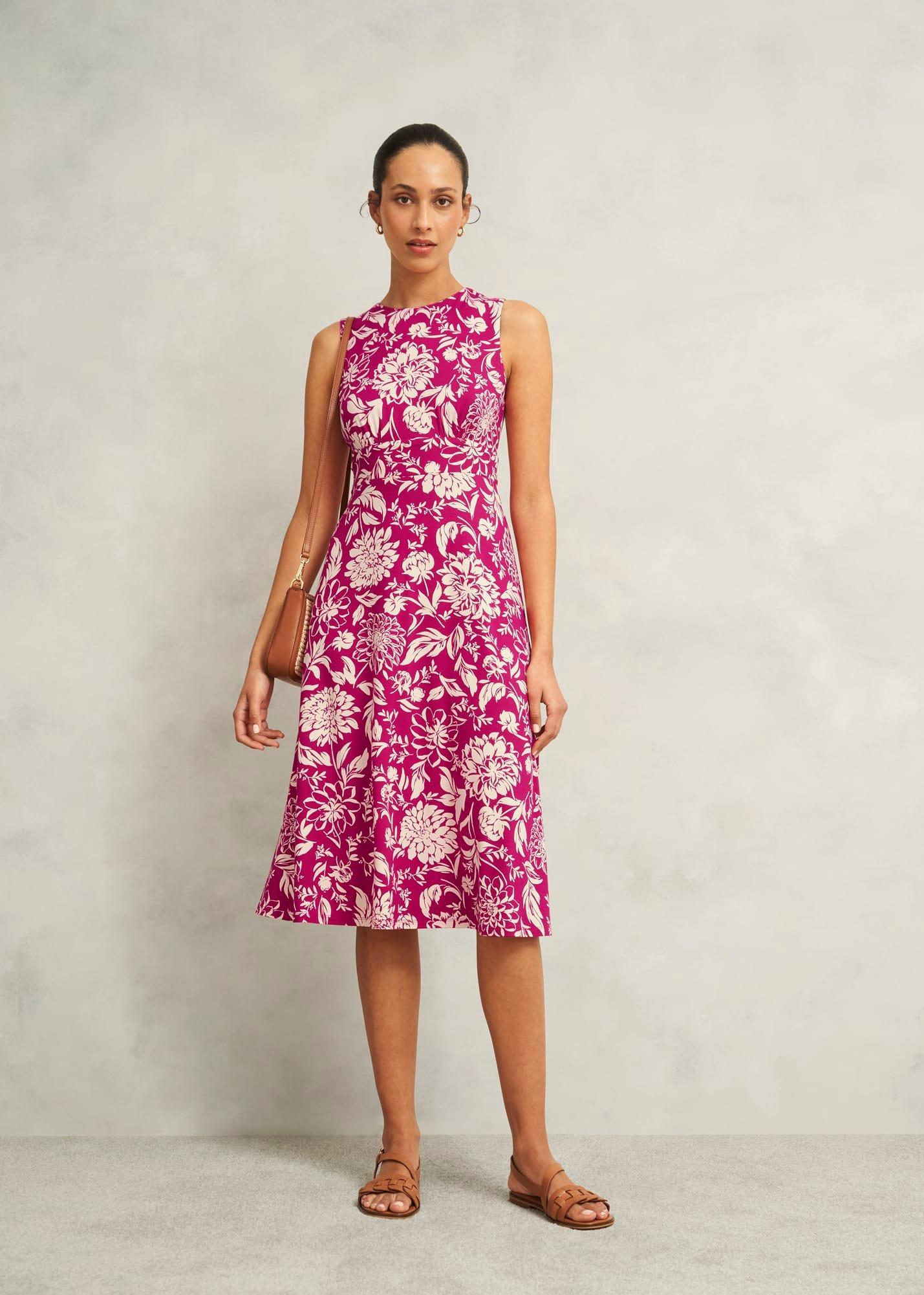 Marylise Jersey Dress, Pink Cream, hi-res