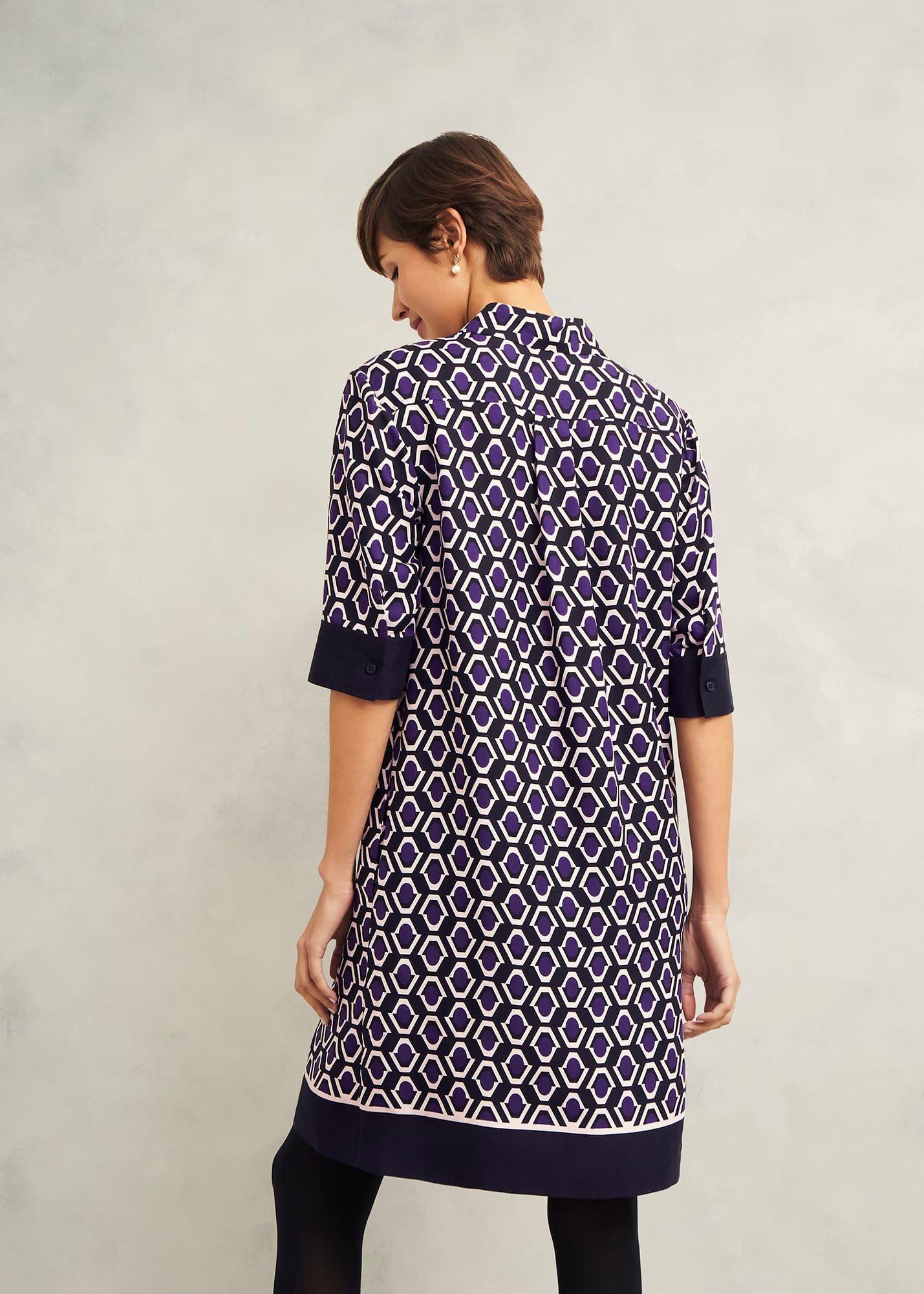Marciella Tunic Dress, Purple Multi, hi-res
