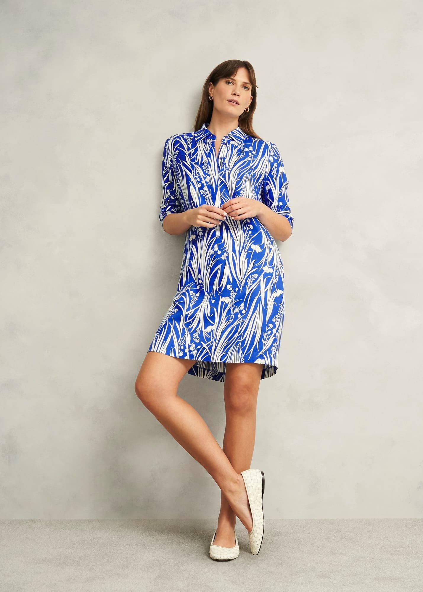 Marciella Tunic Dress, Blue Multi, hi-res
