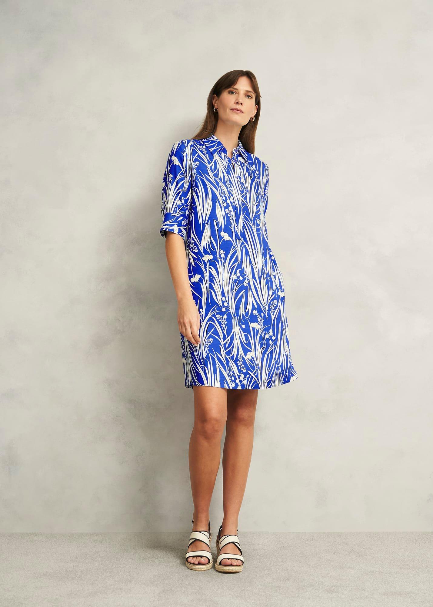 Marciella Tunic Dress, Blue Multi, hi-res