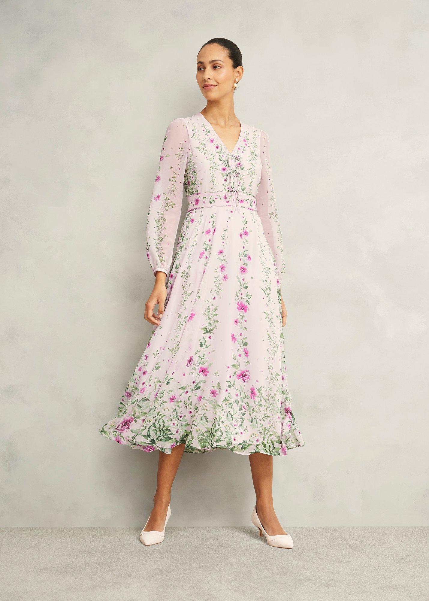 Fay Silk Bow Detail Dress