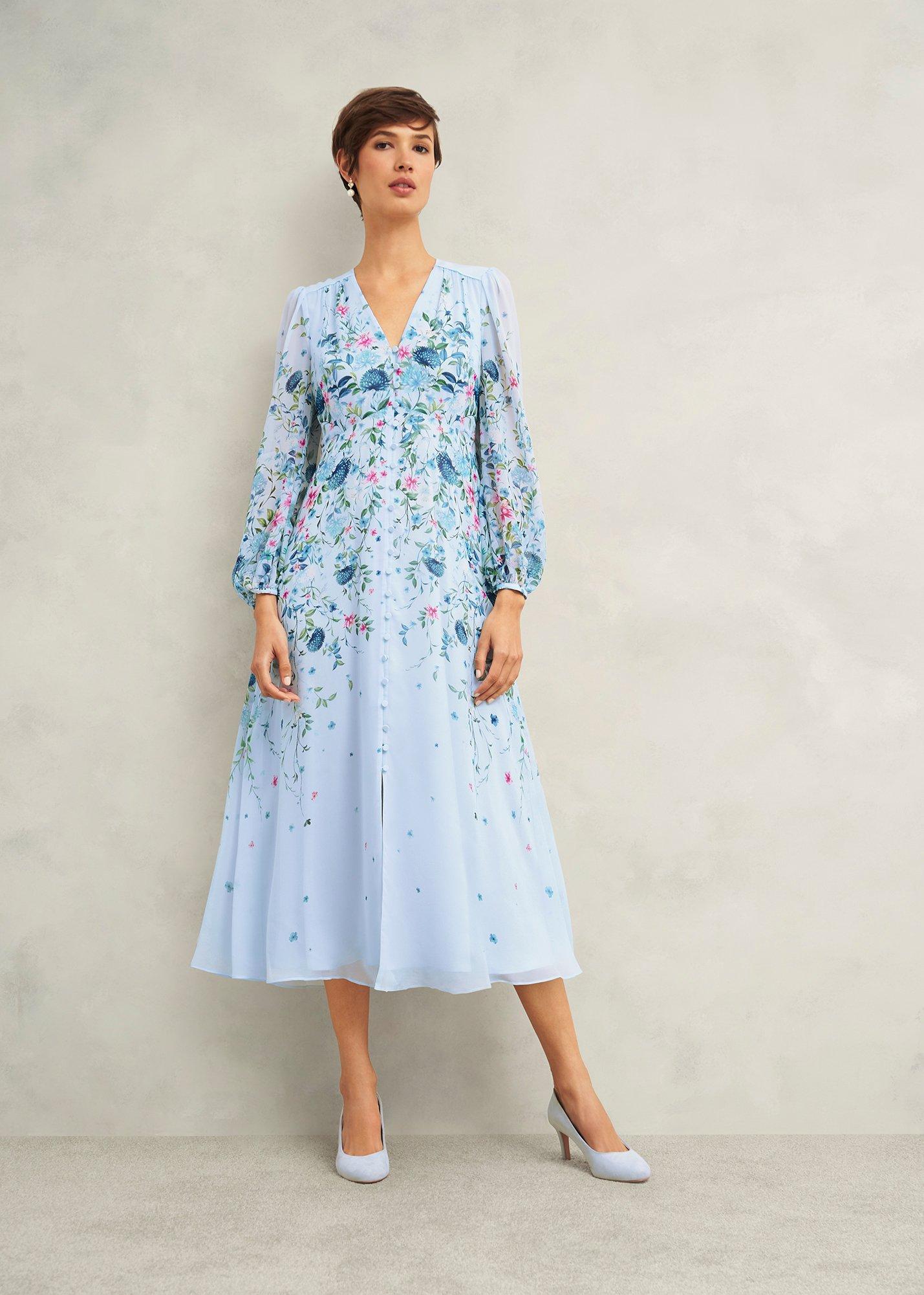 Caversham Floral Silk Dress