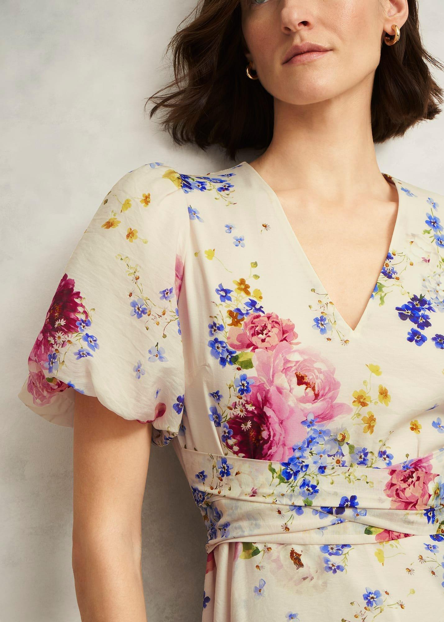 Barrington Floral Dress, Brulee Multi, hi-res