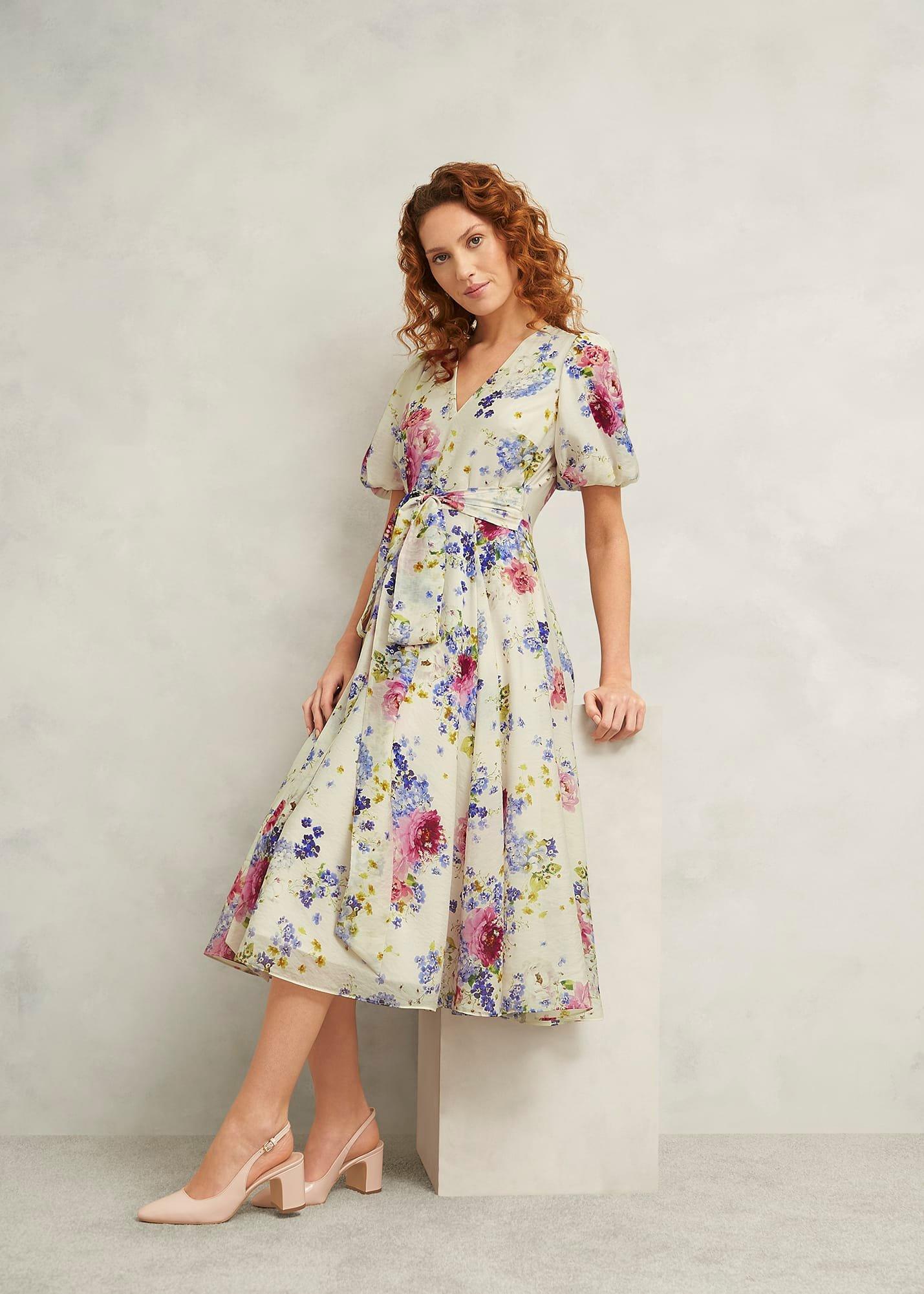 Barrington Floral Dress, Brulee Multi, hi-res