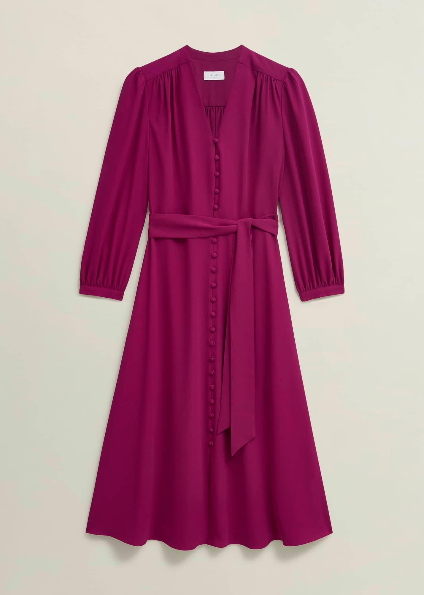 Petite Magnolia Dress, Cerise Pink, hi-res