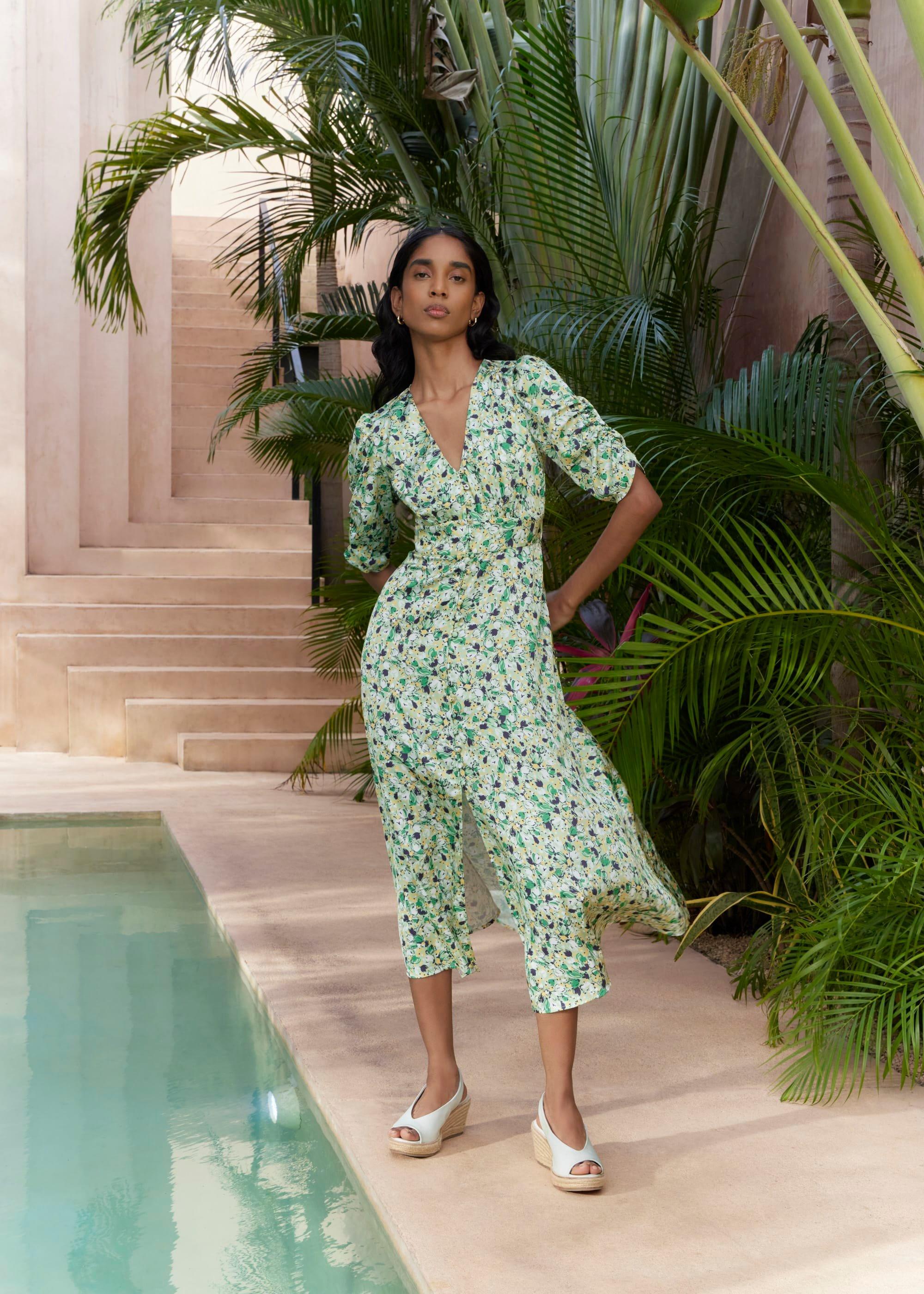 Ennerdale V Neck Midi Dress