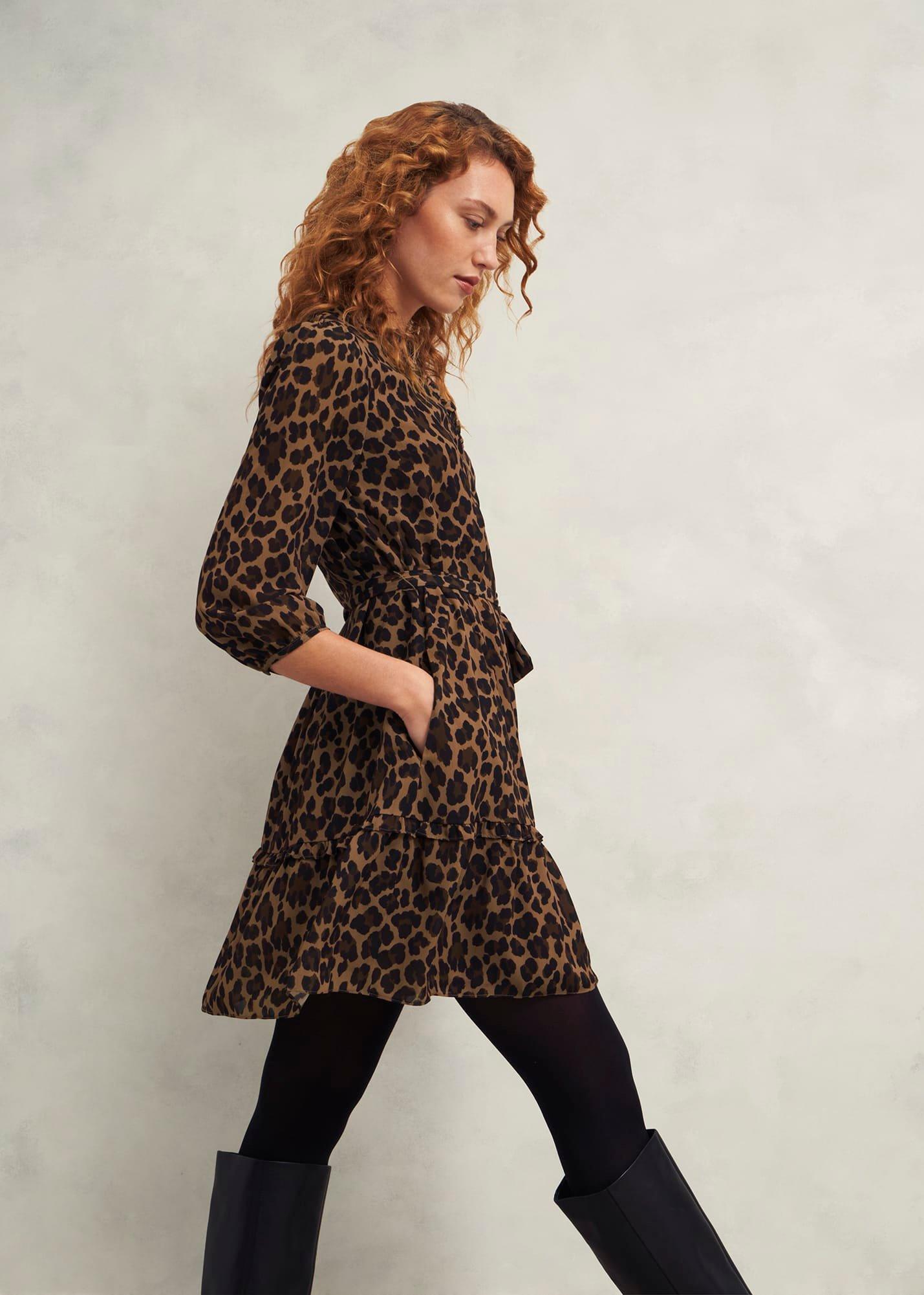 Polly Dress, Camel Multi, hi-res