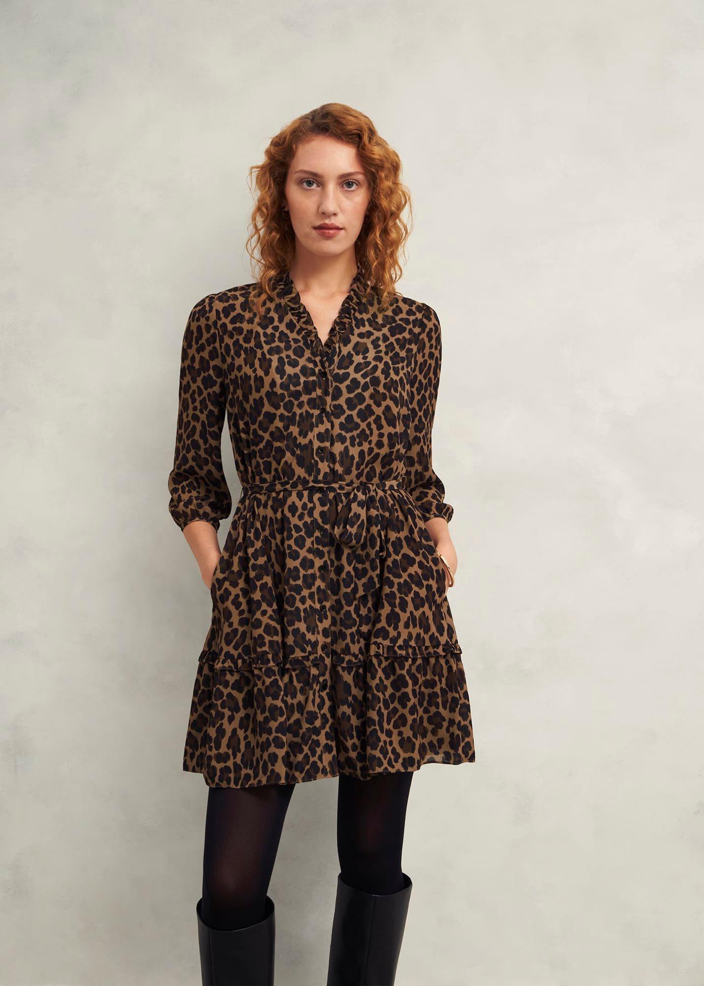 Polly Dress, Camel Multi, hi-res