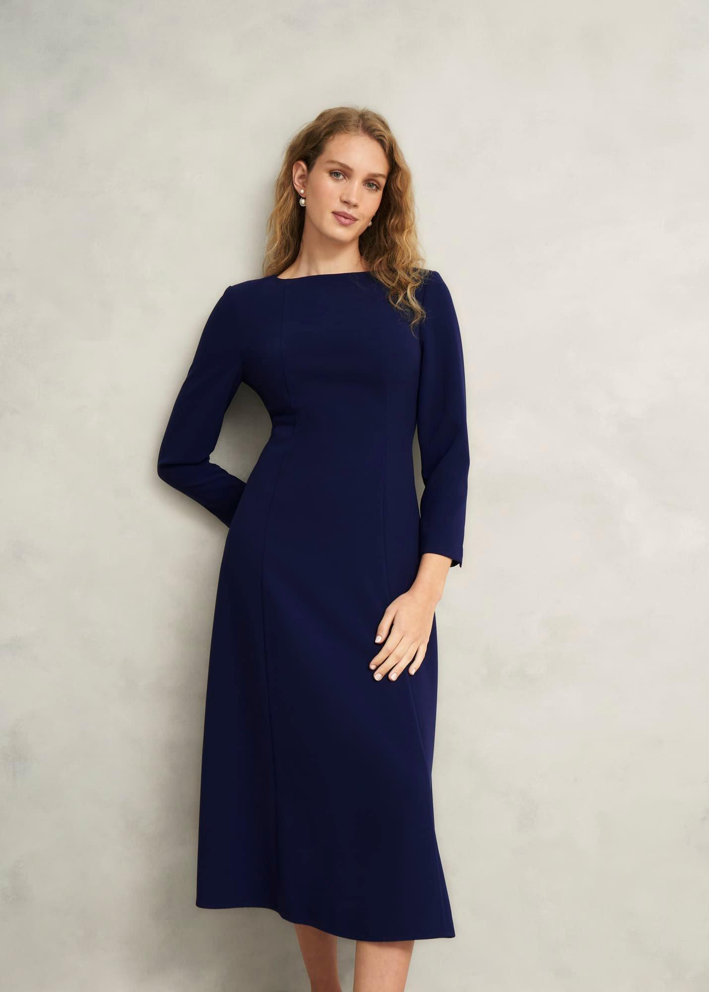 Leonora Dress, Navy, hi-res