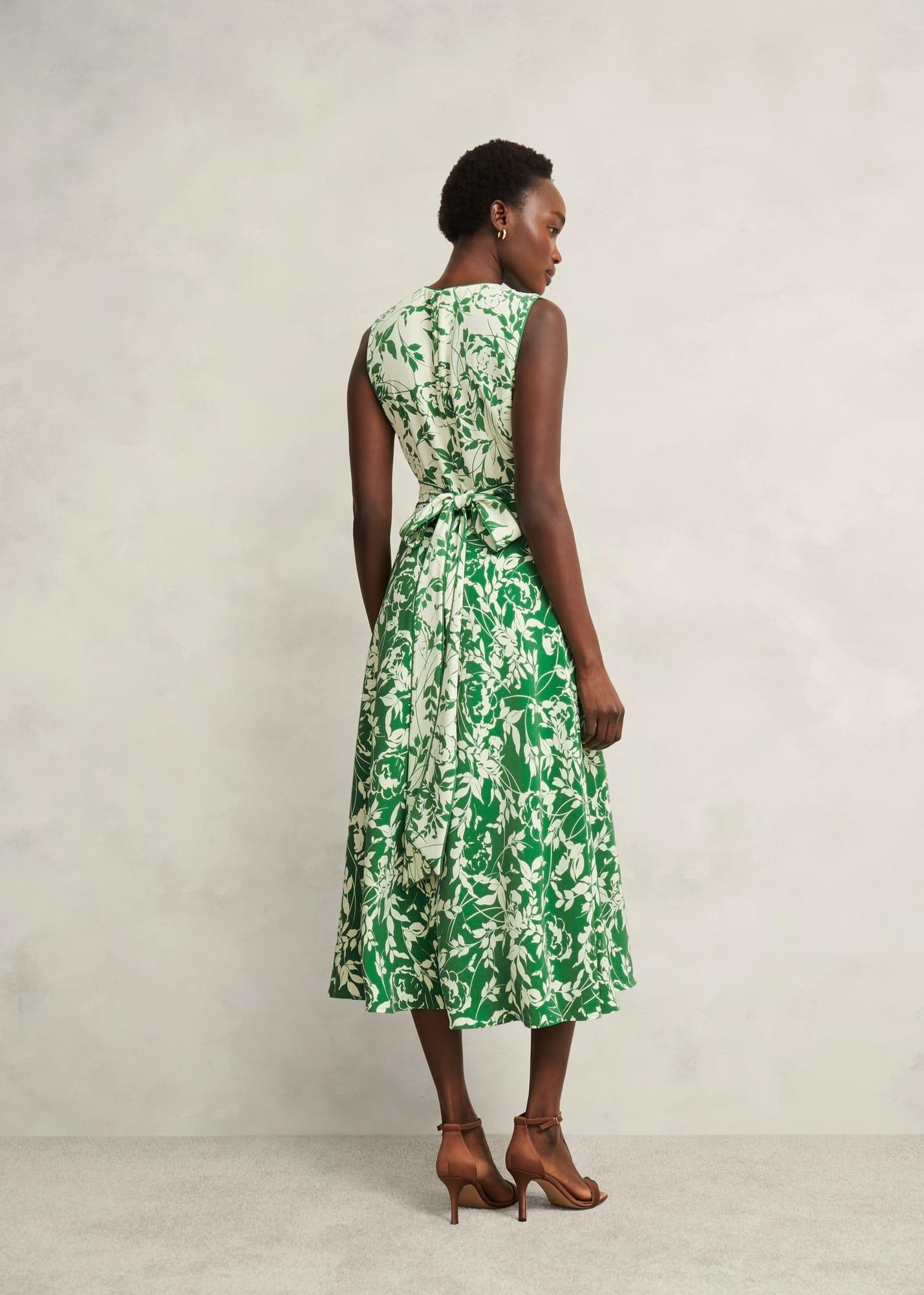 Maddie Dress, Green Cream, hi-res