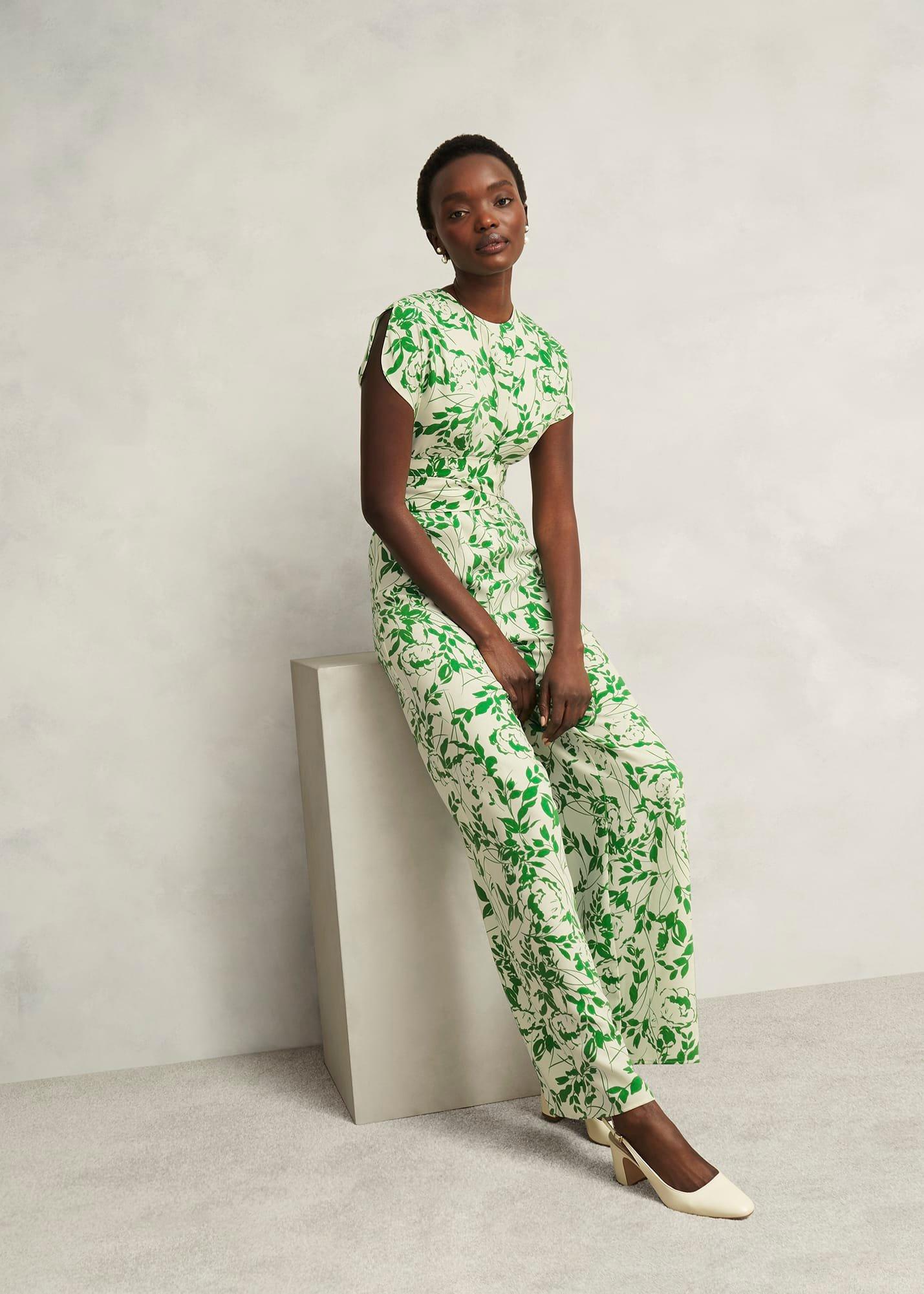 Cressida Jumpsuit, Cream Green, hi-res