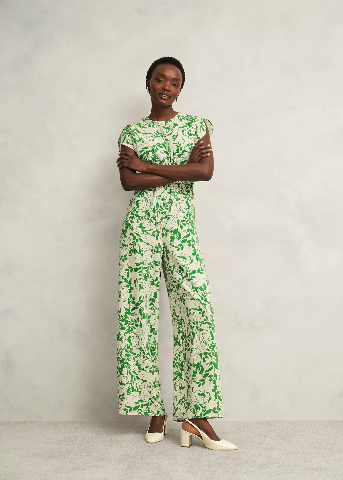 Petite Cressida JumpSuit, Cream Green, hi-res