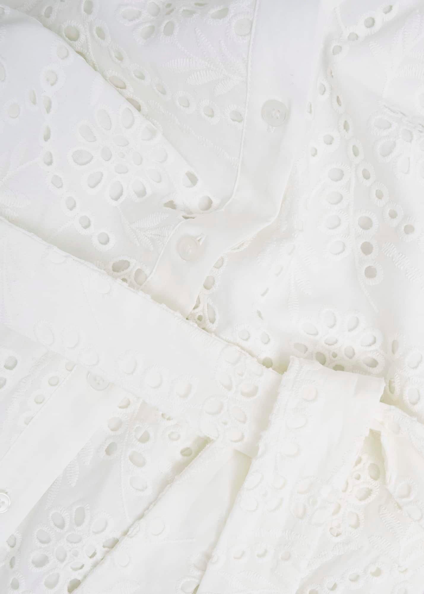 Petite Rosanna Broderie Dress, Hobbs White, hi-res