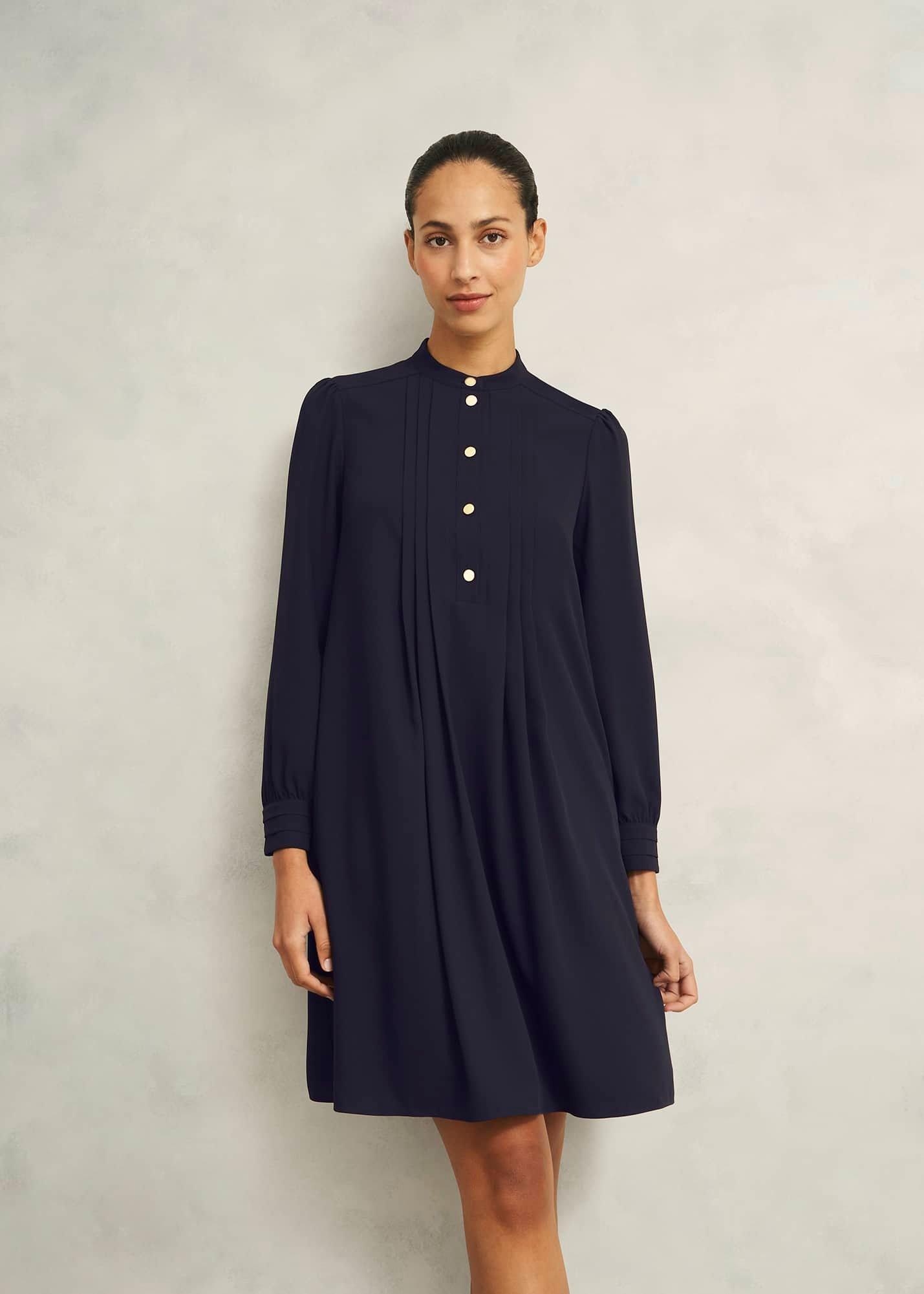 Madeline Dress, Navy, hi-res