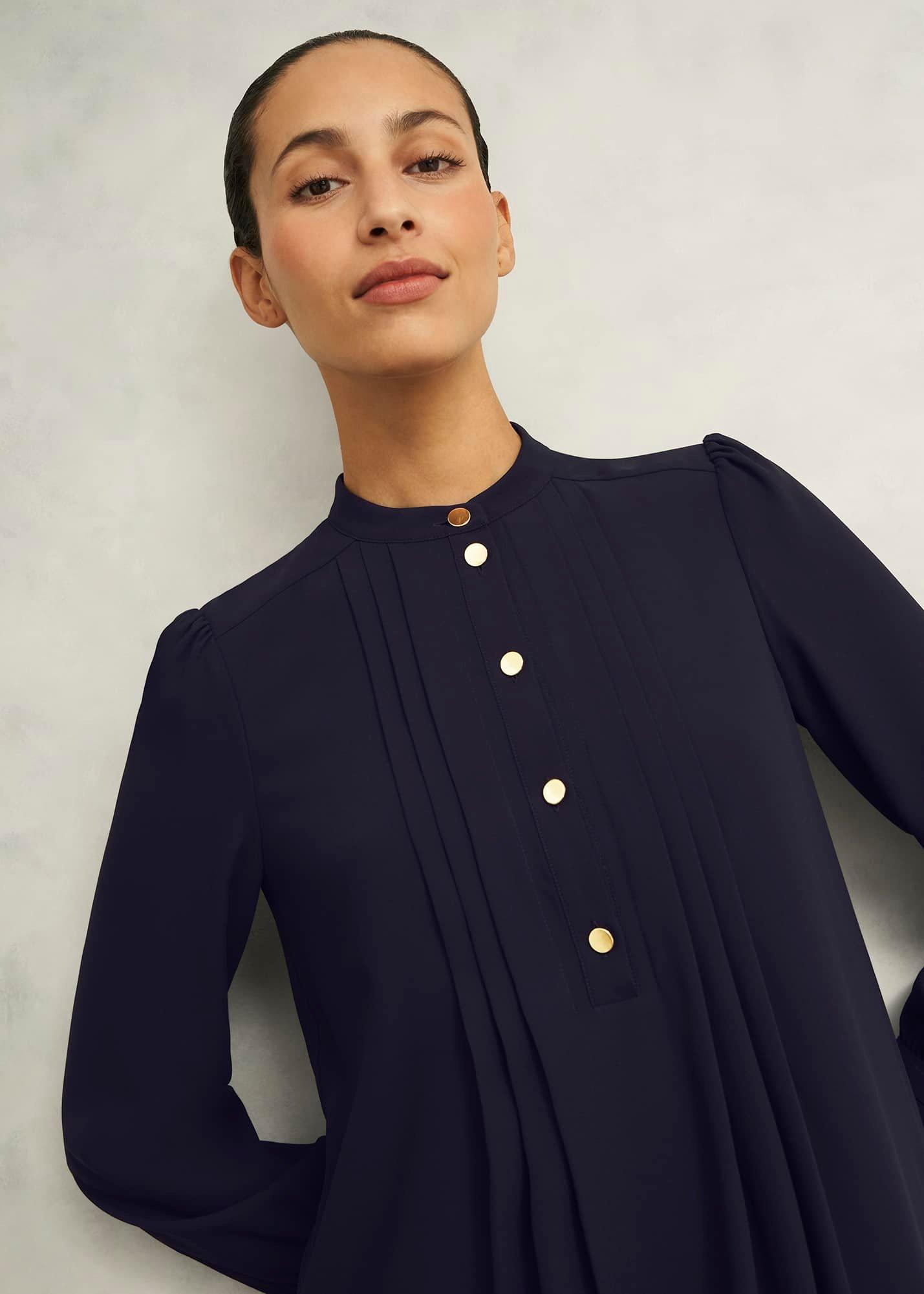 Madeline Dress, Navy, hi-res