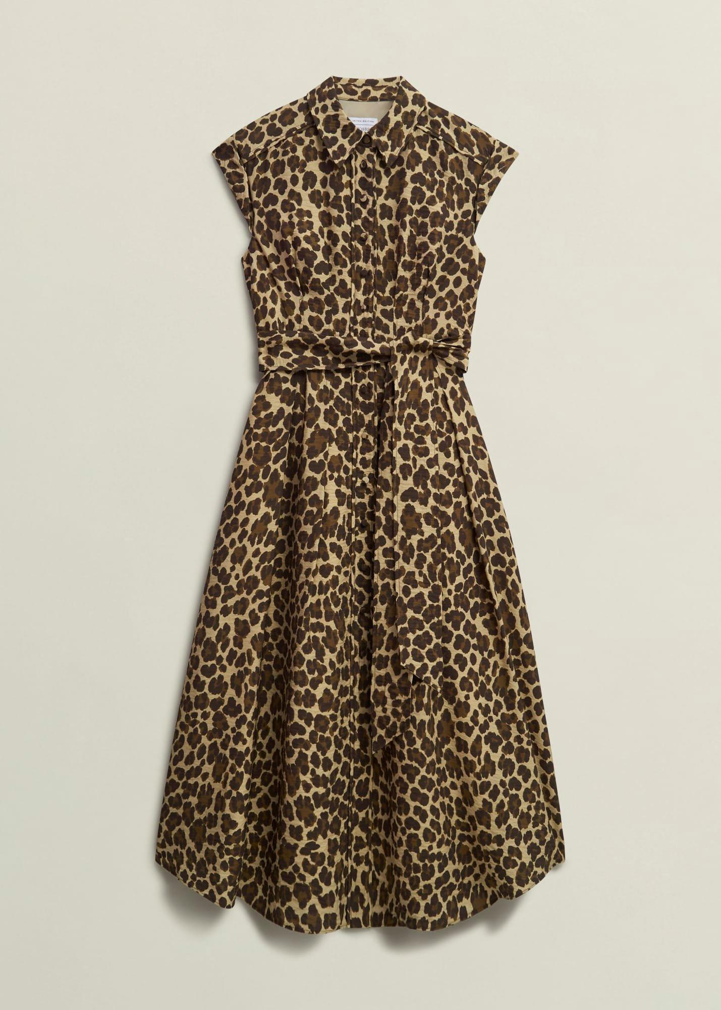 Hurst Leopard Shirt Dress, Brown Multi, hi-res