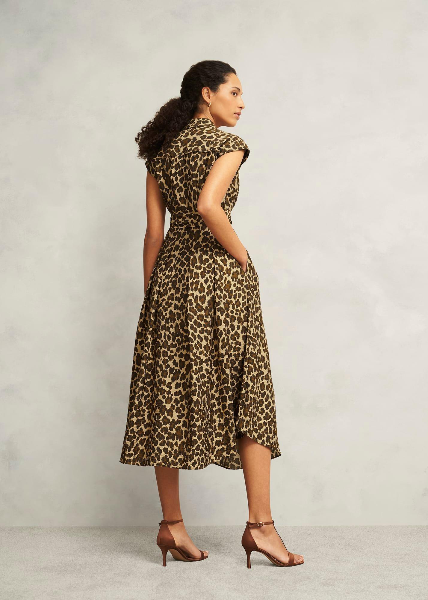 Hurst Leopard Shirt Dress, Brown Multi, hi-res