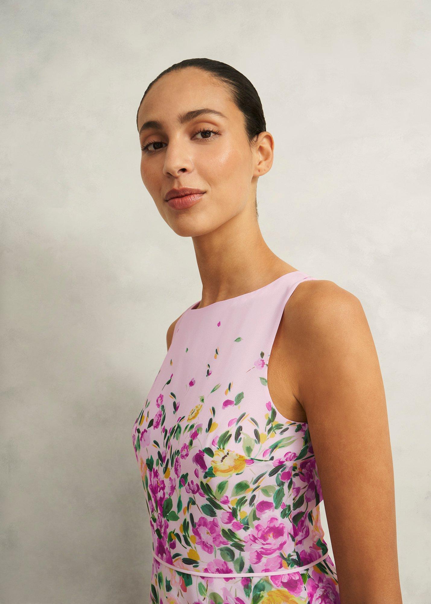 Petite Carly Dress, Pale Pink Multi, hi-res