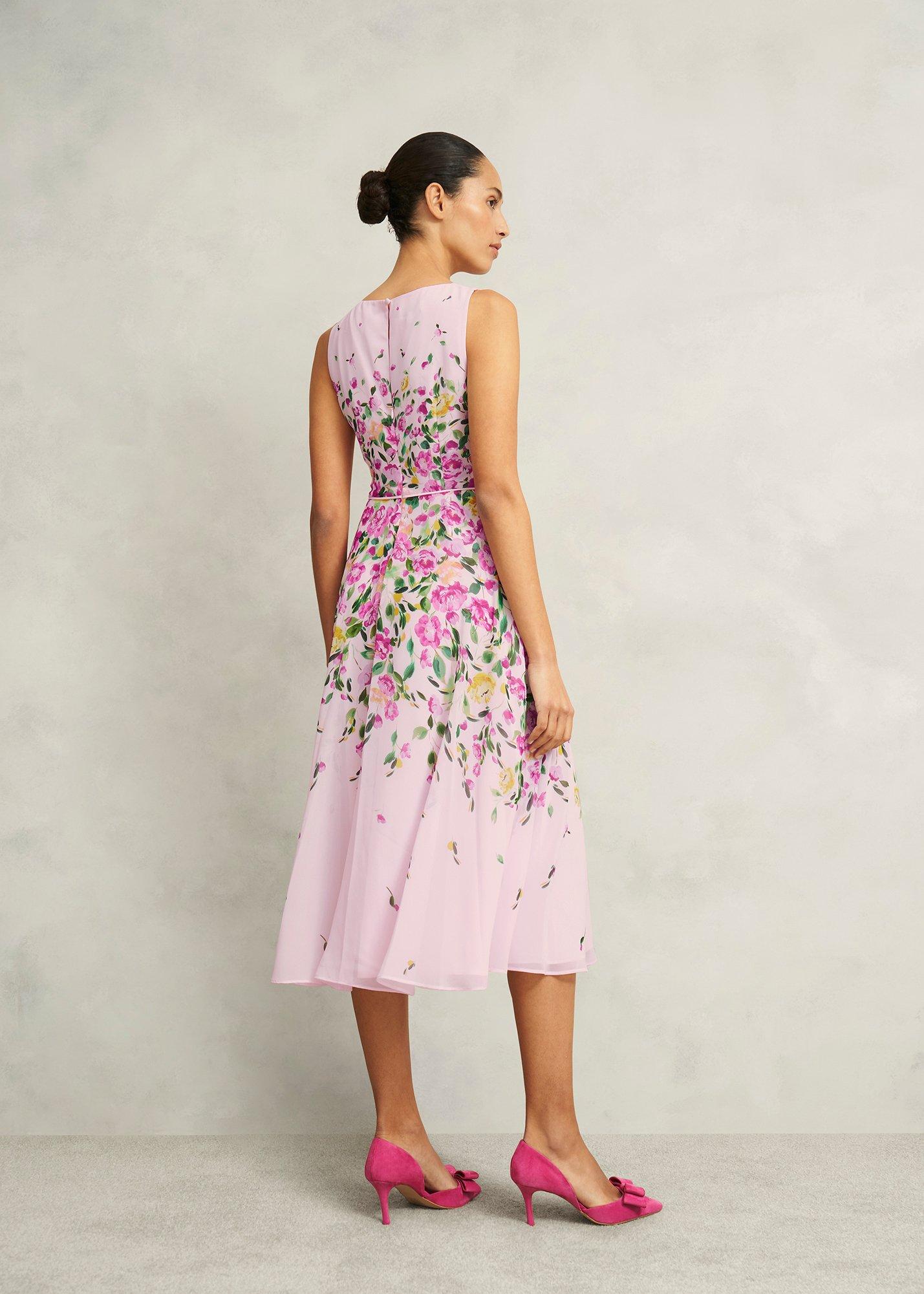 Petite Carly Dress, Pale Pink Multi, hi-res