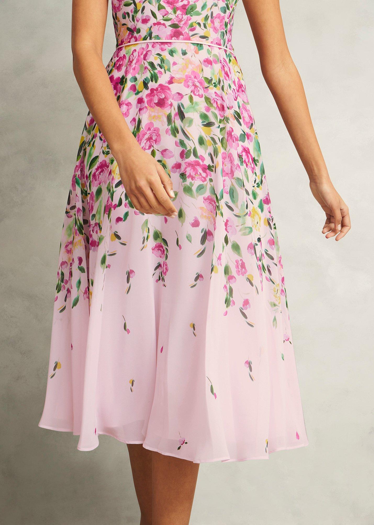 Petite Carly Dress, Pale Pink Multi, hi-res