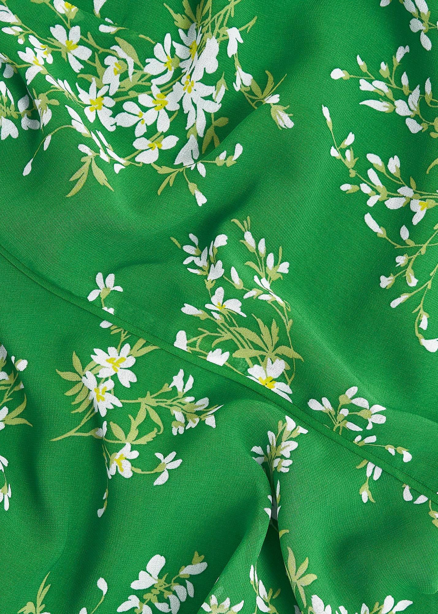 Petite Carly Dress, Green Ivory, hi-res