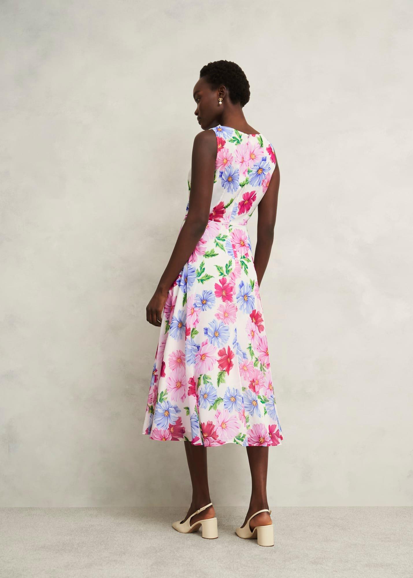 Petite Carly Dress, Ivory Multi, hi-res