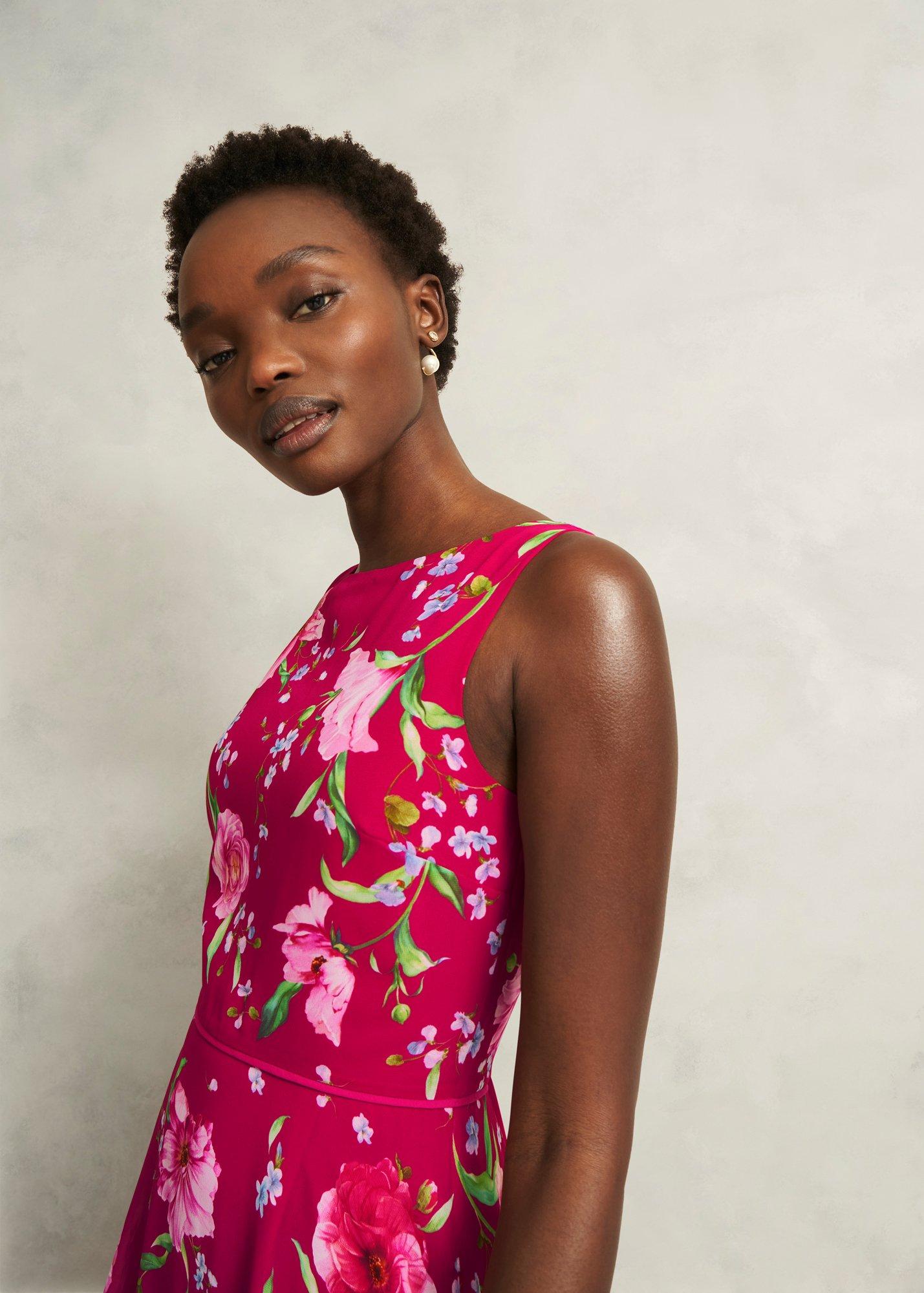 Carly Dress, Pink Multi, hi-res