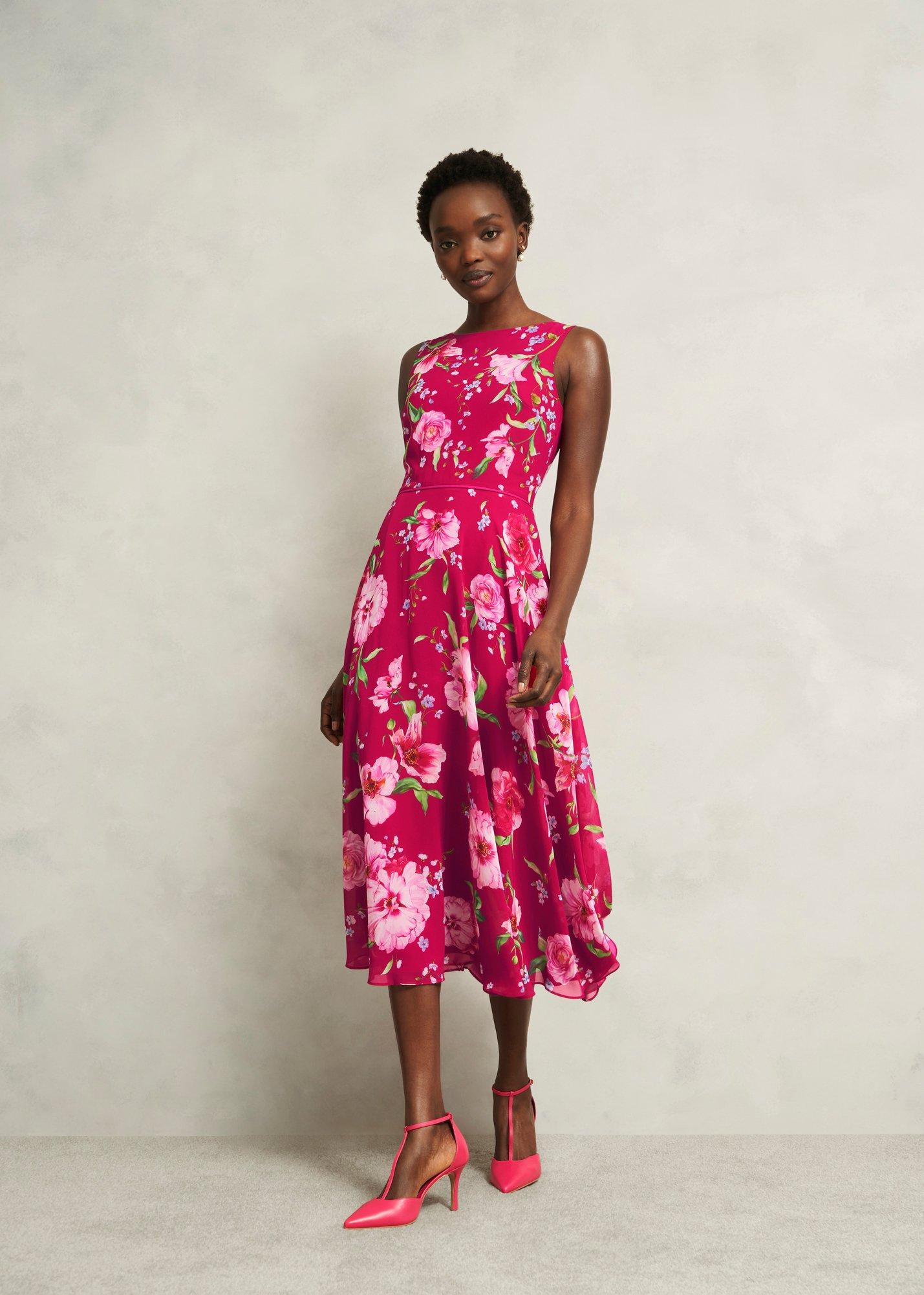 Petite Carly Dress, Pink Multi, hi-res