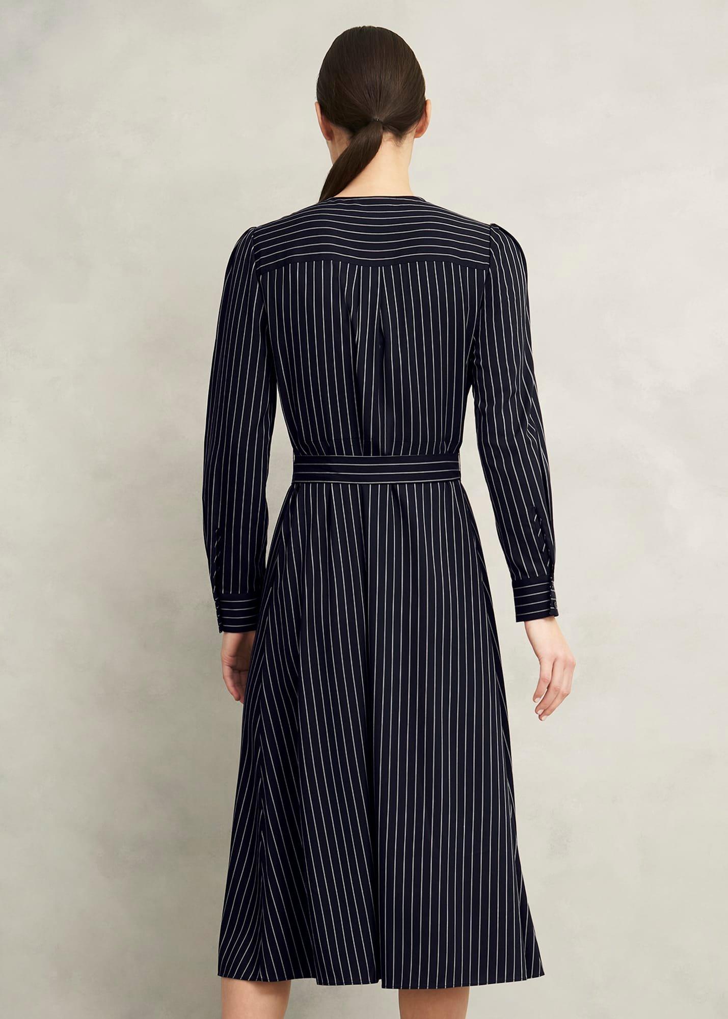 Finley Dress, Navy Ivory, hi-res