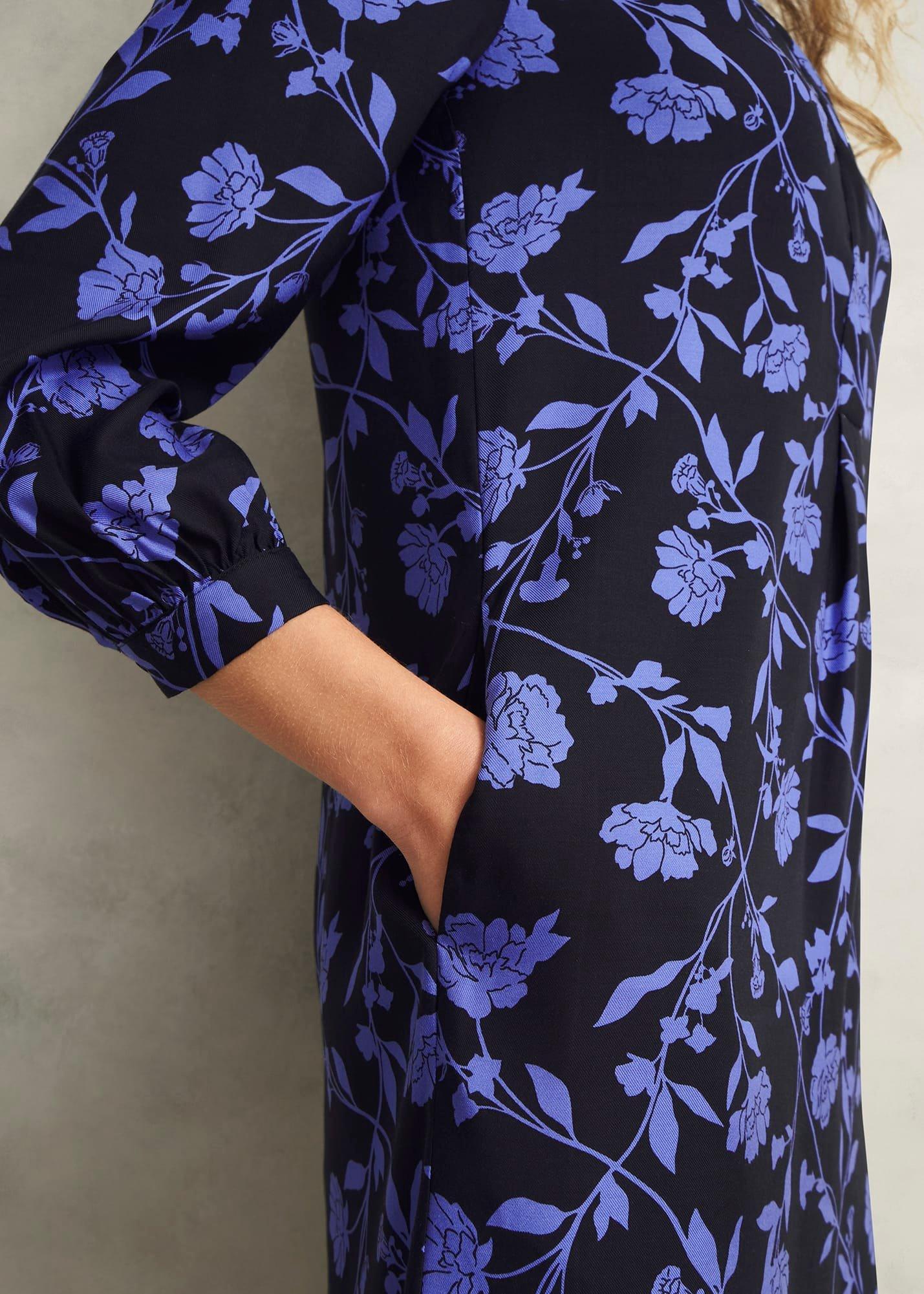 Valeria Dress, Navy Twilight, hi-res