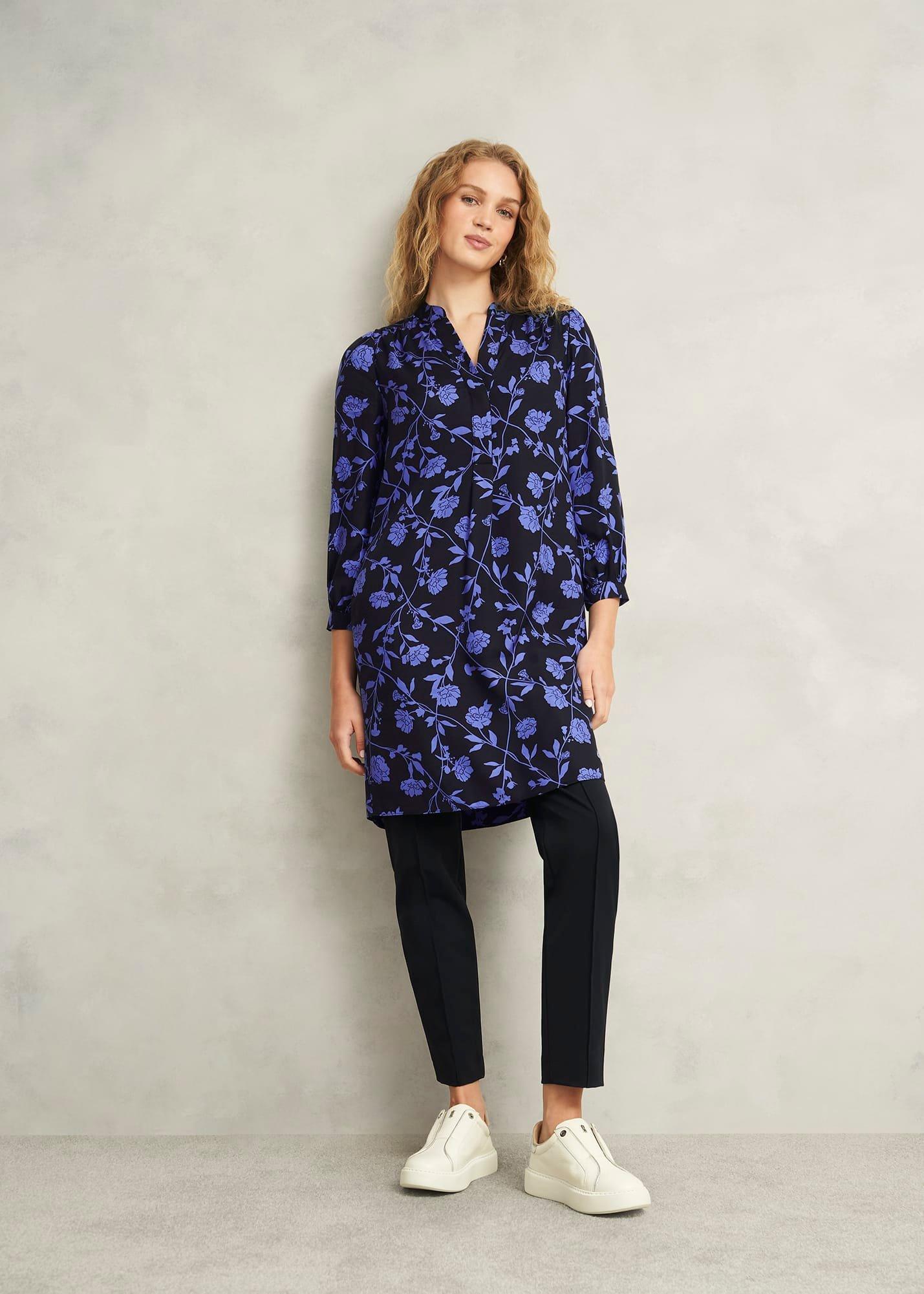 Valeria Dress, Navy Twilight, hi-res