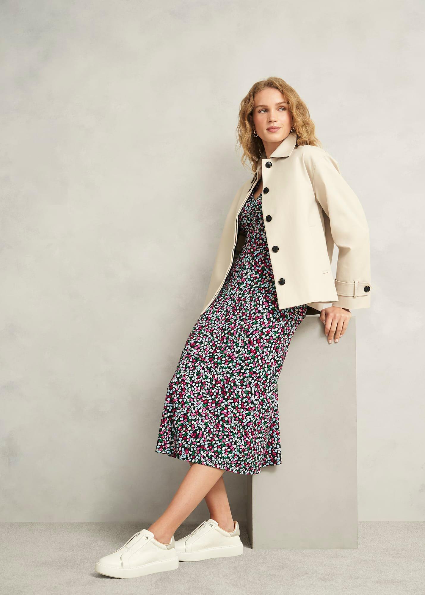 Flo Jersey Dress, Pink Multi, hi-res