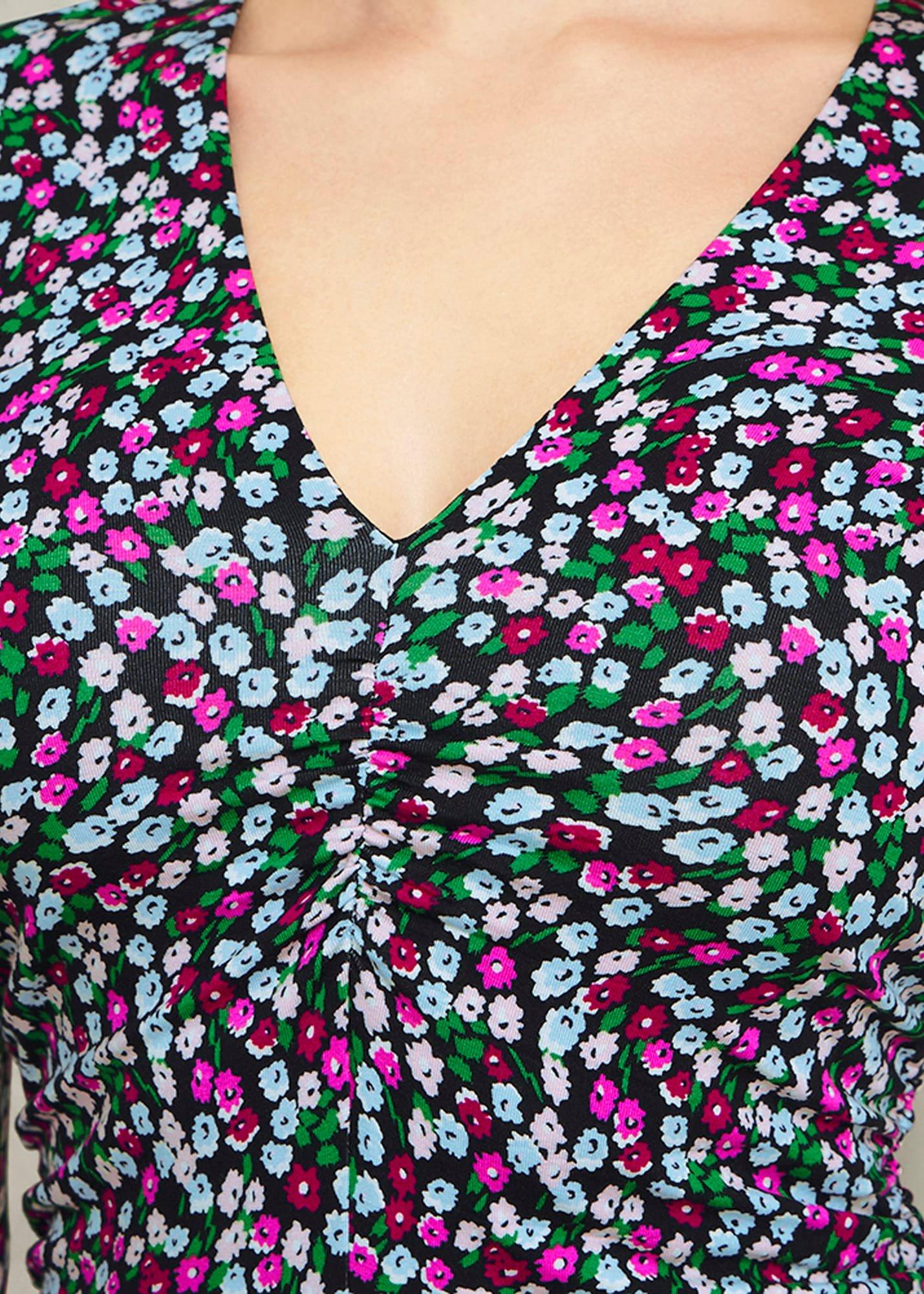 Flo Jersey Dress, Pink Multi, hi-res