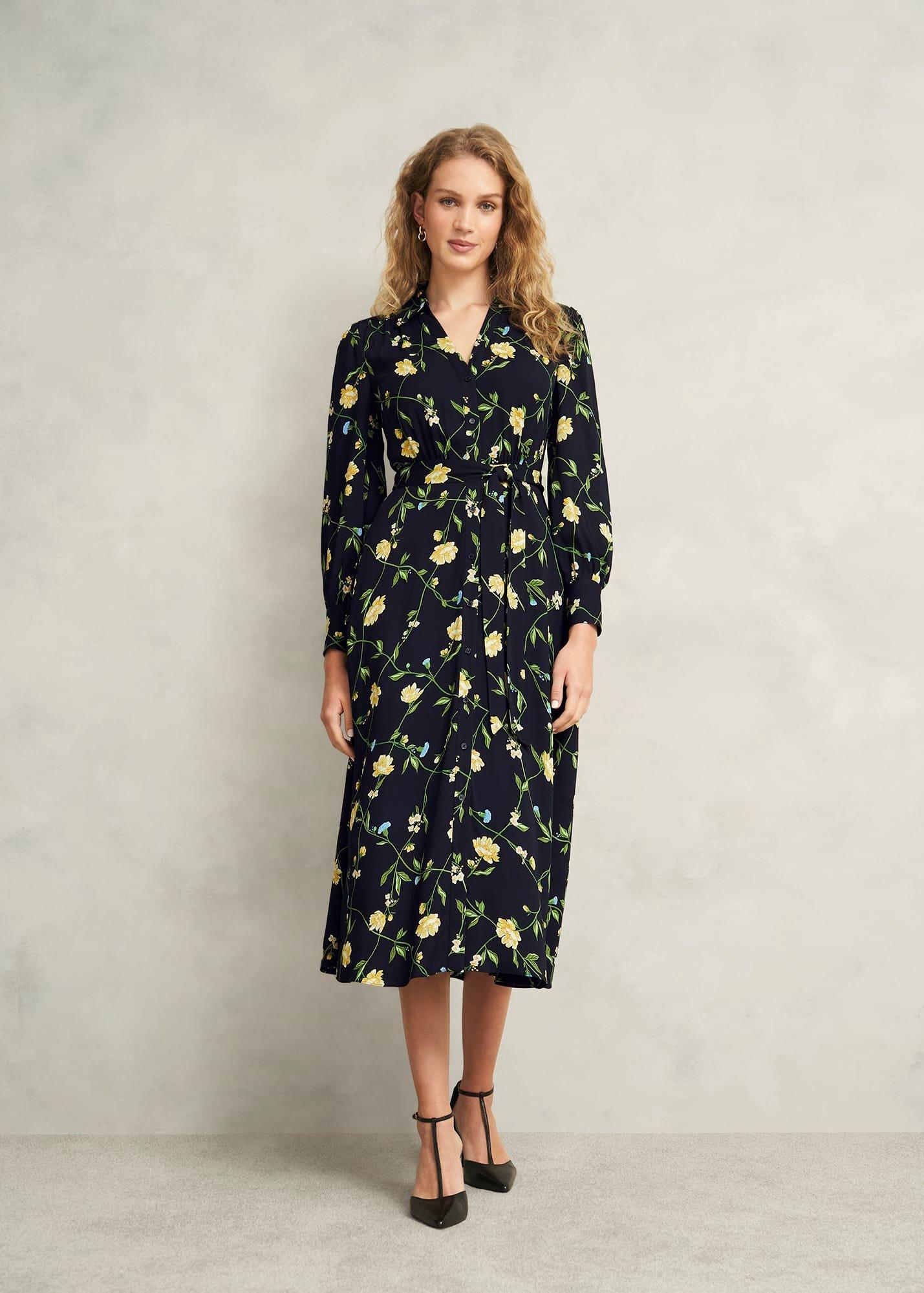 Petite Everly Dress, Navy Multi, hi-res