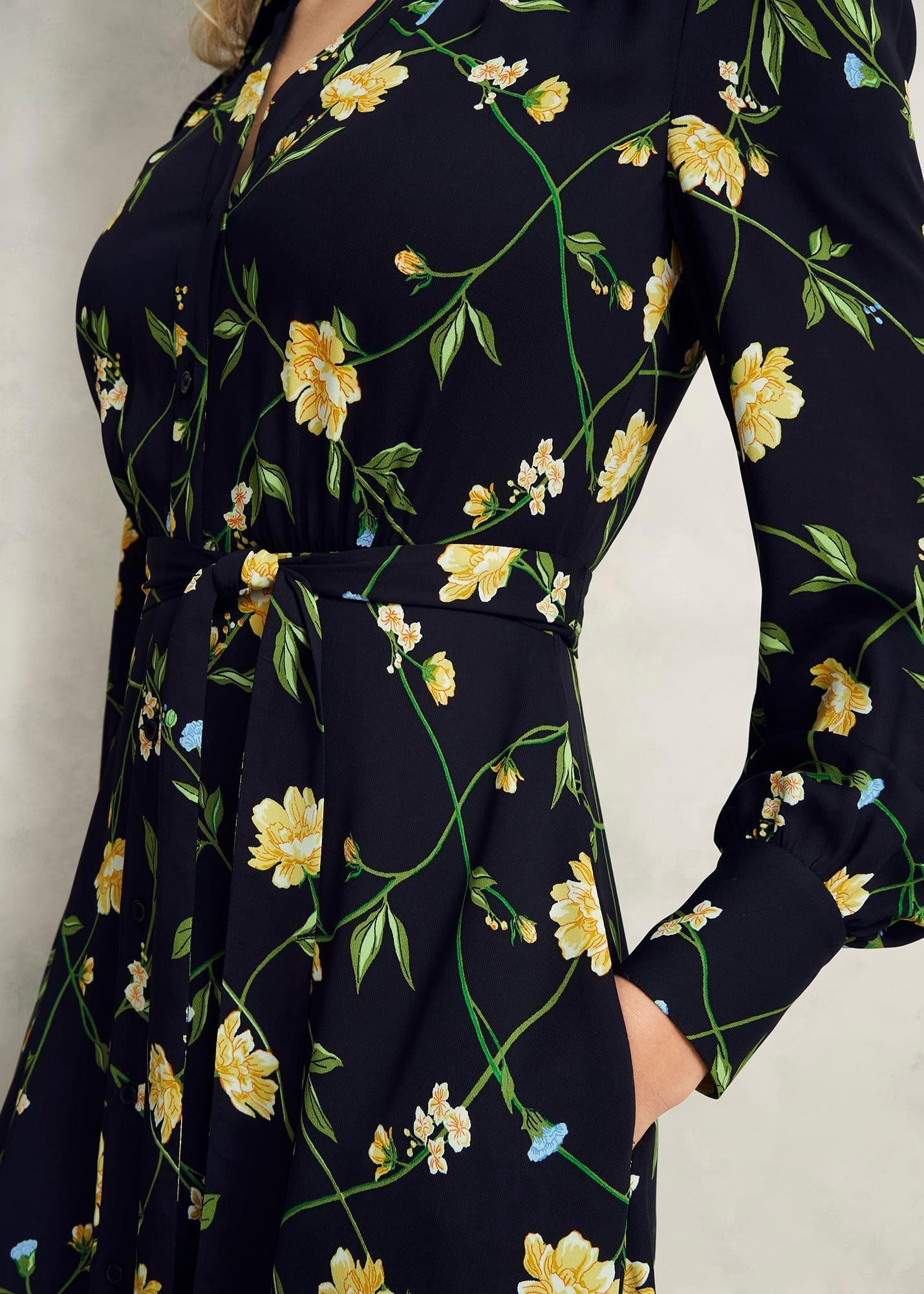 Petite Everly Dress, Navy Multi, hi-res