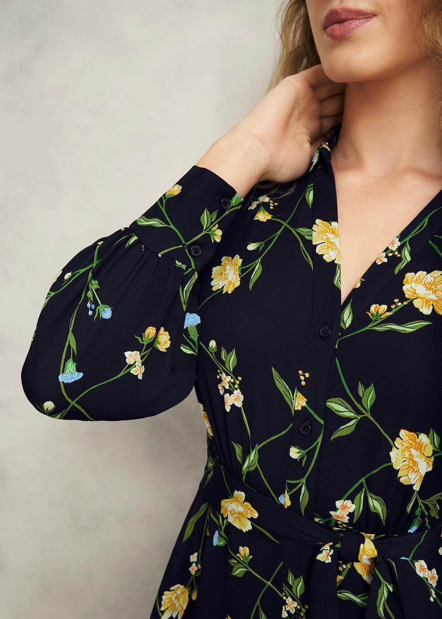 Petite Everly Dress, Navy Multi, hi-res