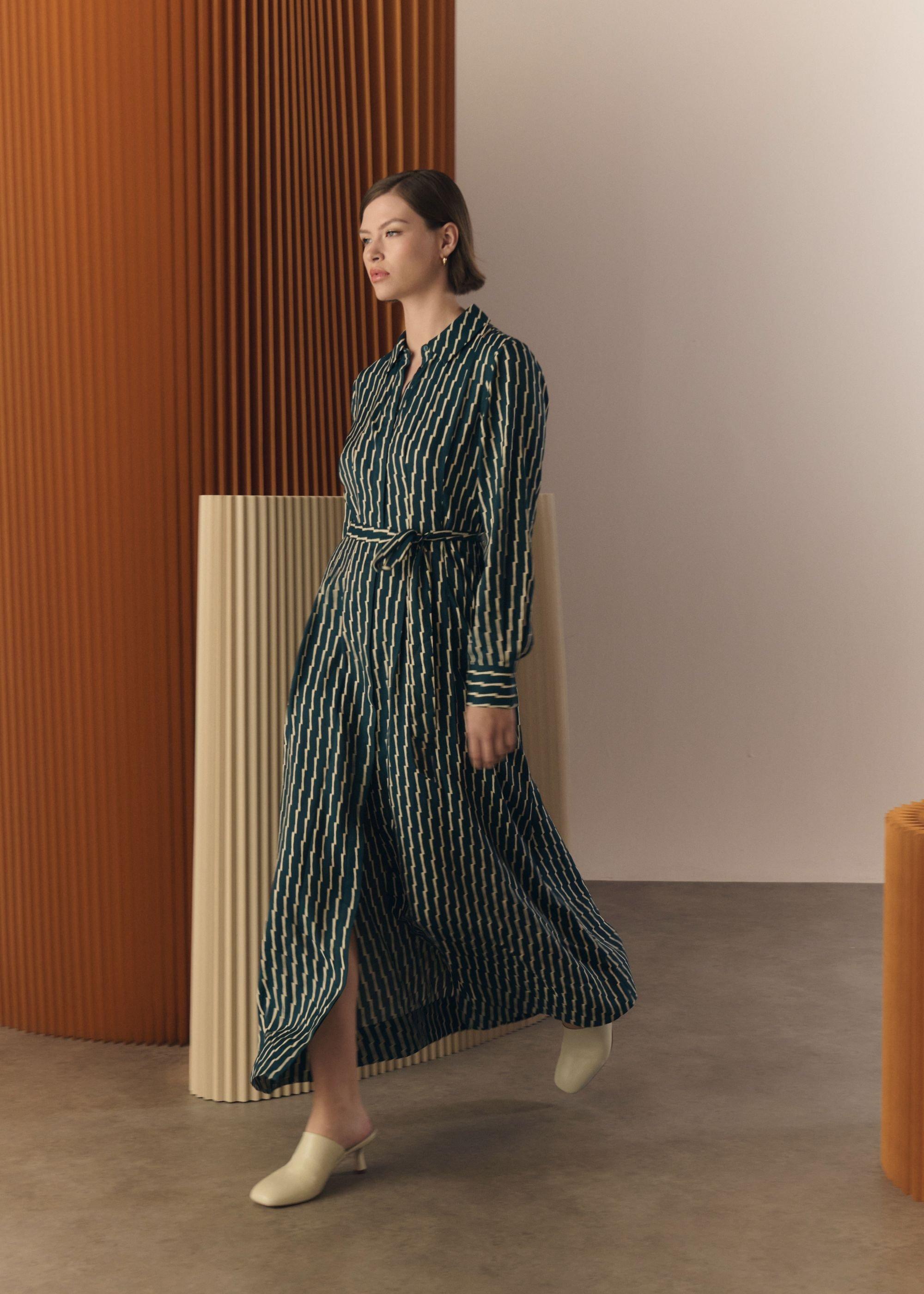 Serpentine Shirt Dress